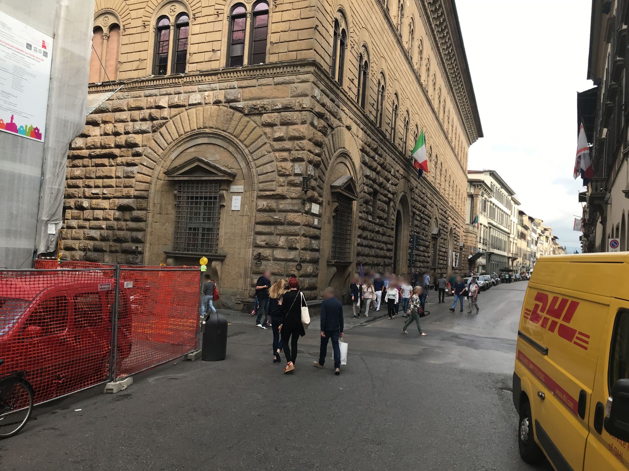 Street view near Hotel Fenice Palace, Florence