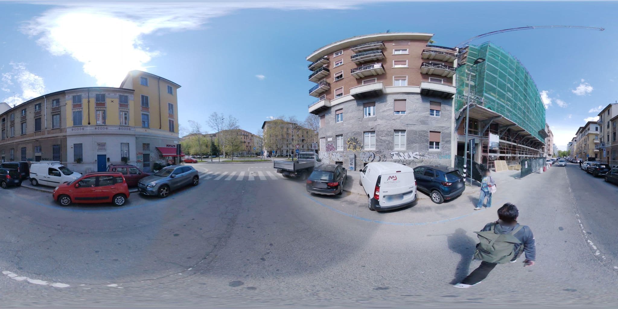 Street view near Hotel Dieci, Brera