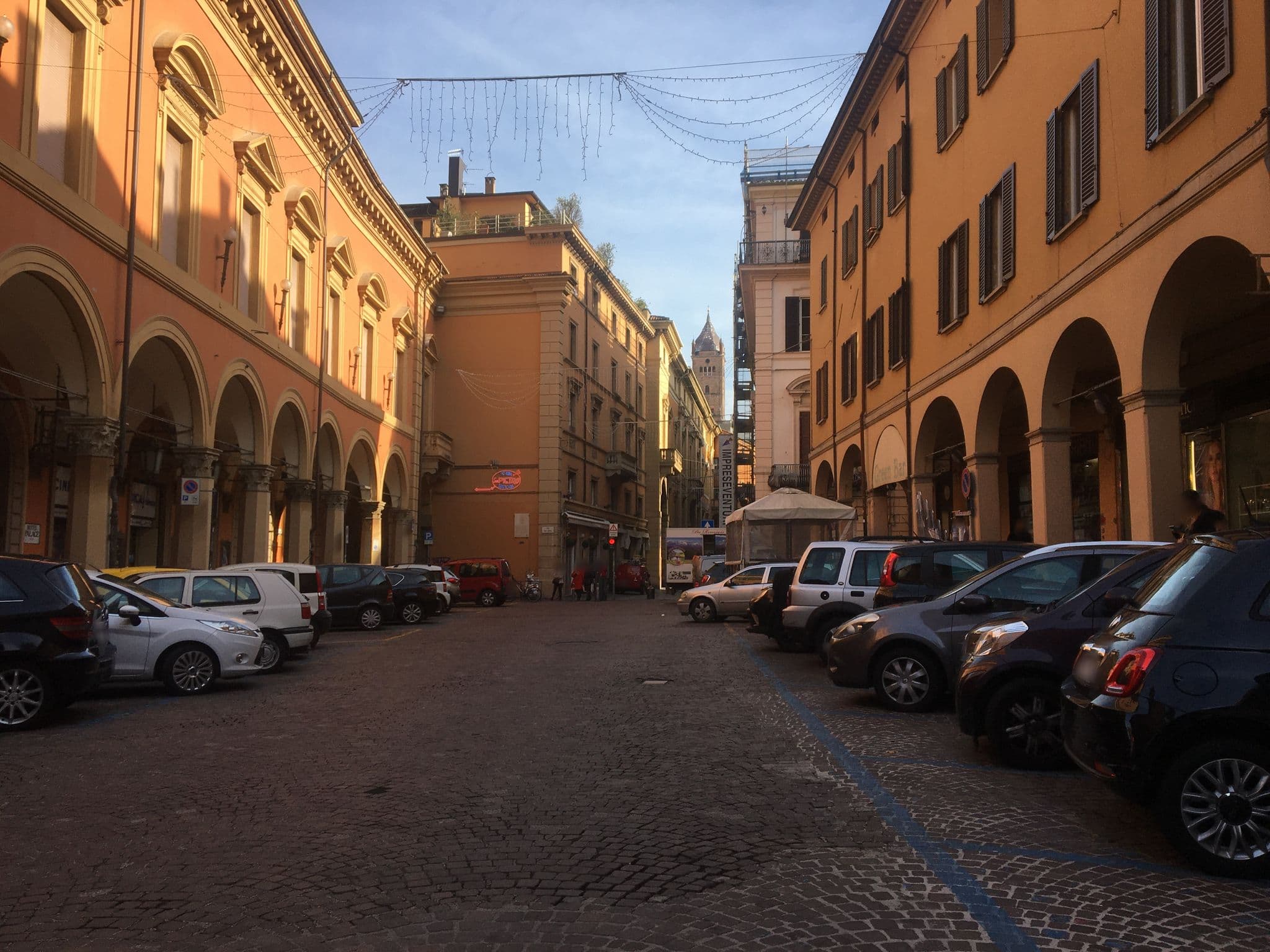 Street view near Hotel Palace, Bologna