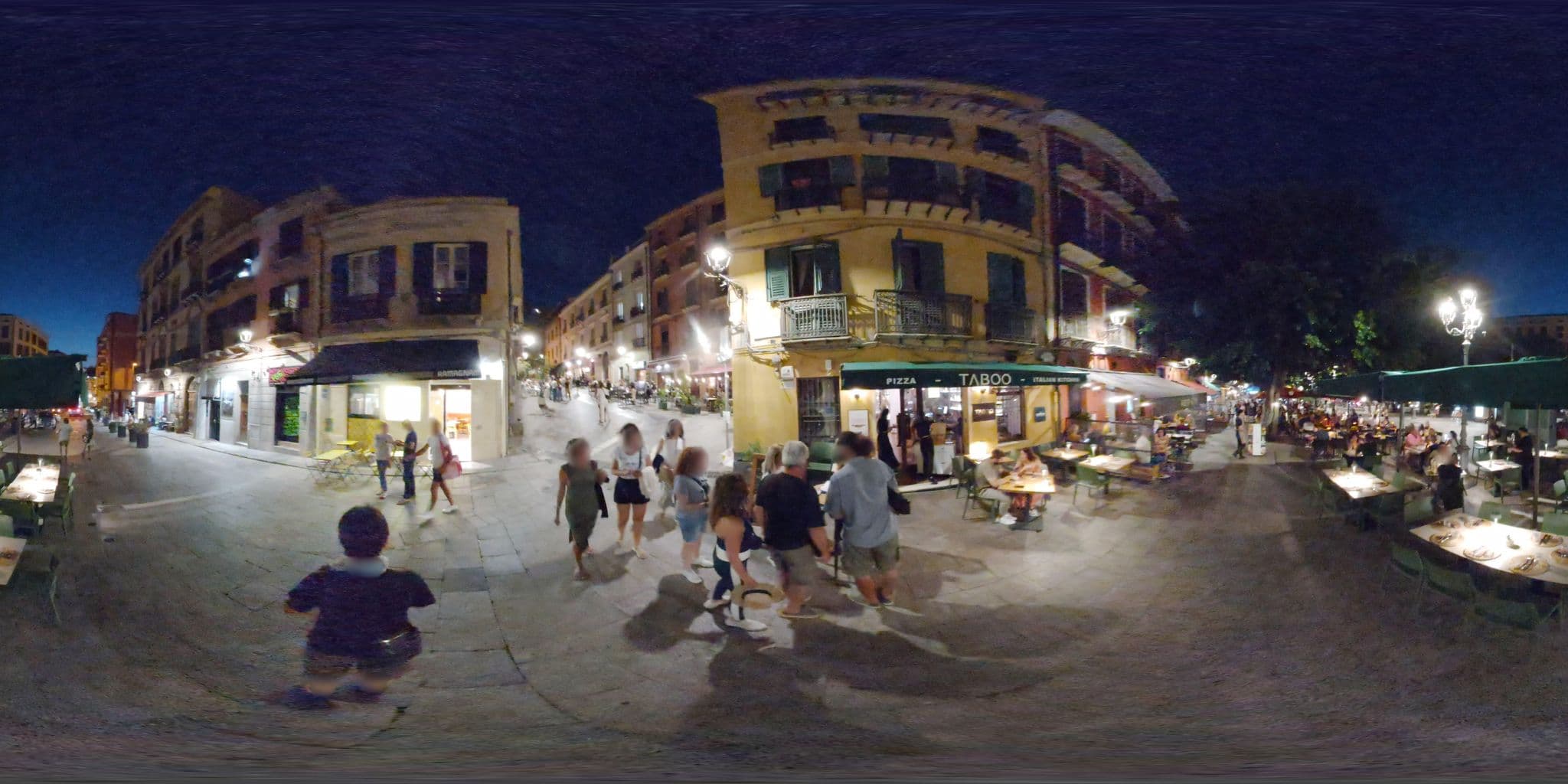 Street view near Albergo Aurora, Cagliari — © mapconcierge (CC BY-SA · Mapillary)