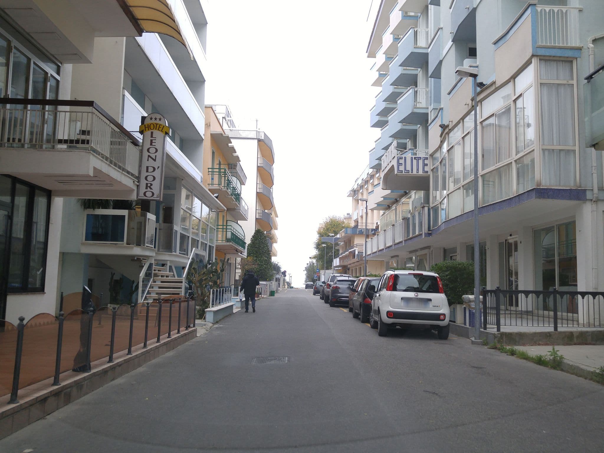 Street view near Residence Hotel Baltic, Cattolica