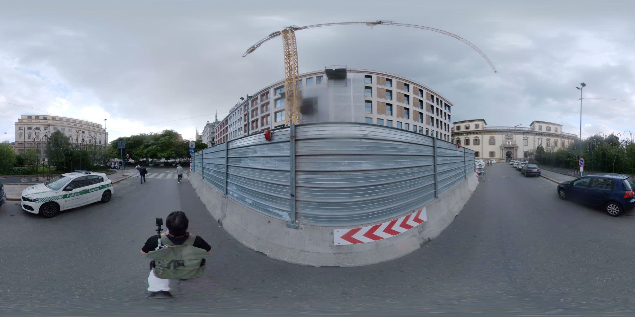 Street view near Starhotels Rosa Grand Hotel, Milan