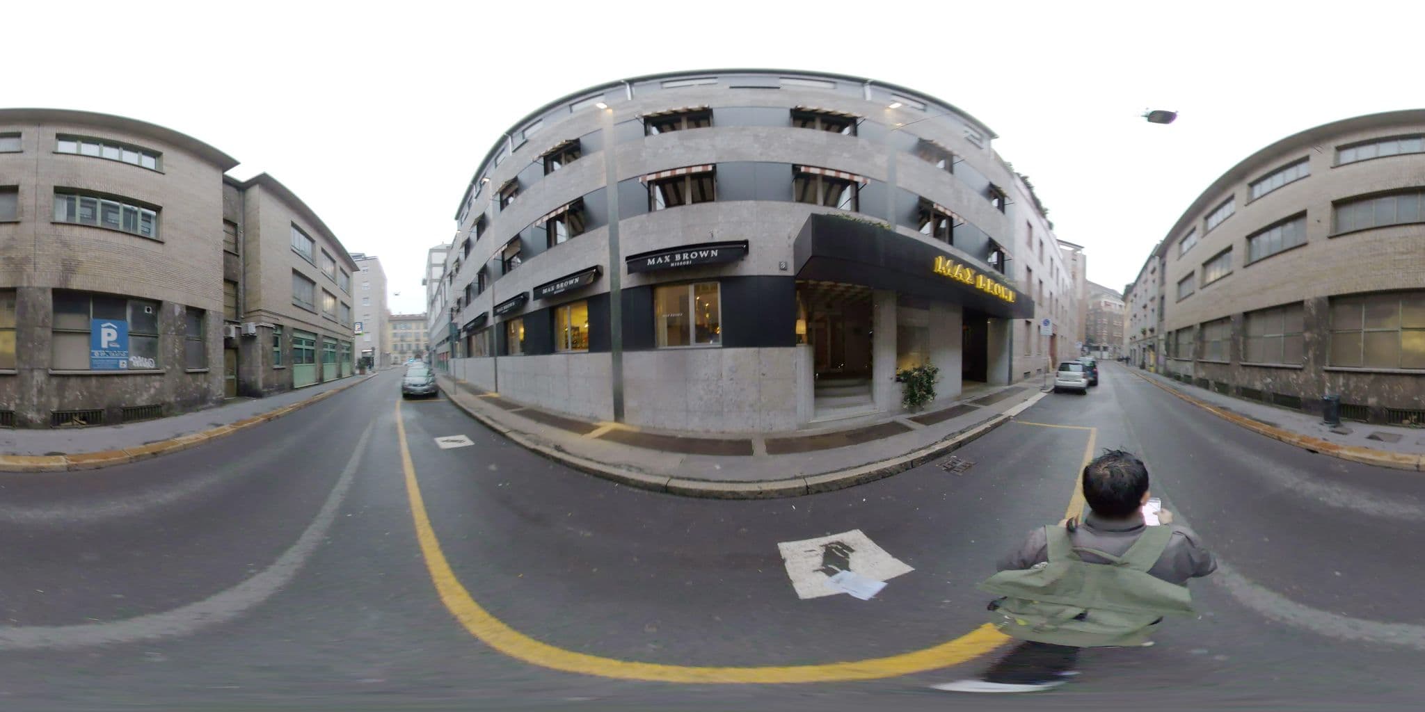 Street view near Hotel Ascot, Milan