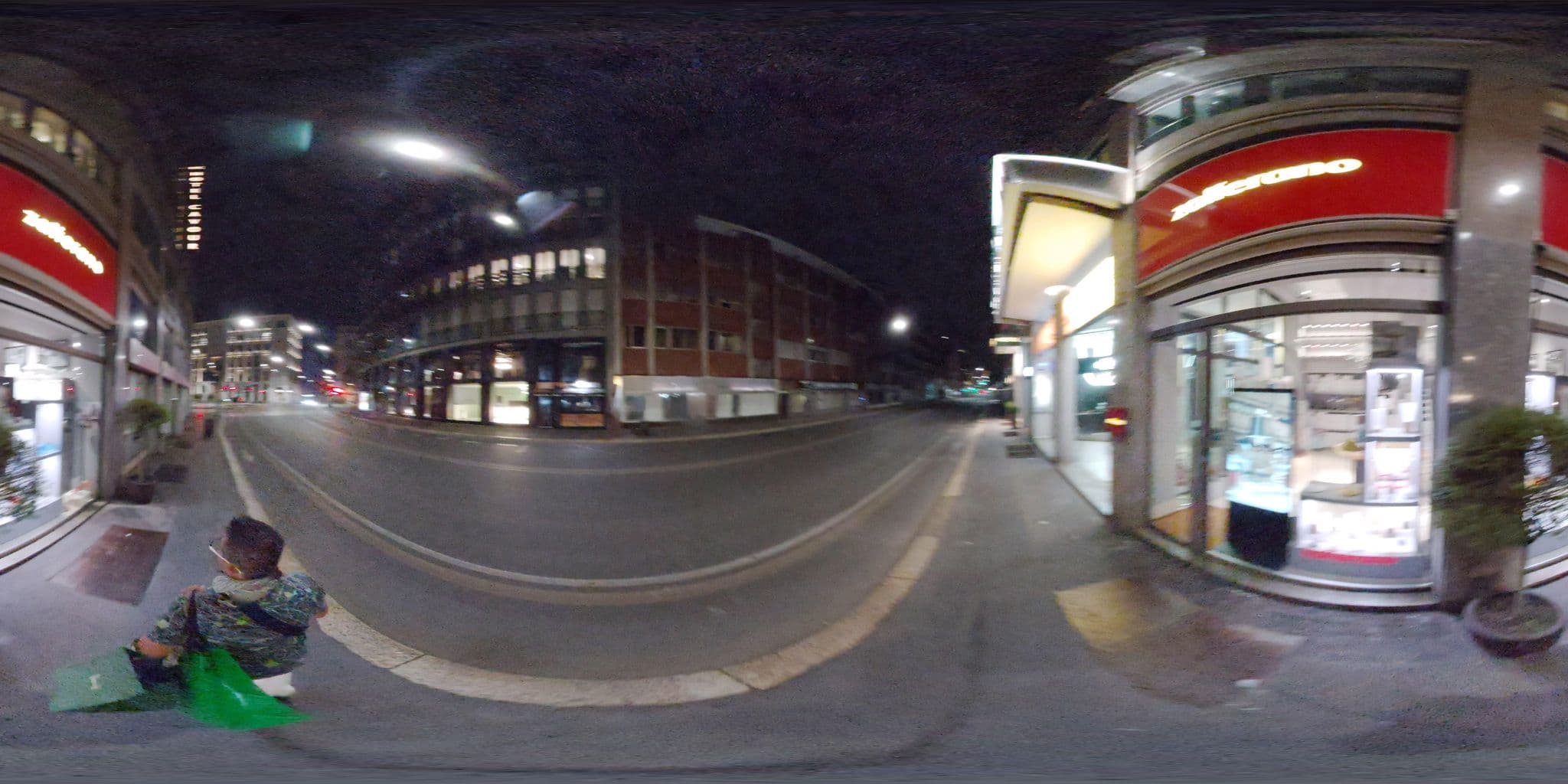 Street view near Hotel Cavour, Brera