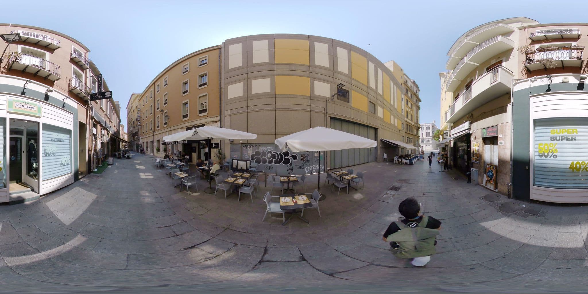 Street view near Hotel 2 Colonne, Cagliari — © mapconcierge (CC BY-SA · Mapillary)