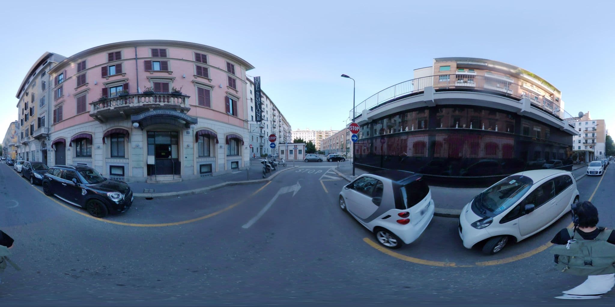 Street view near Hotel Sempione, Brera
