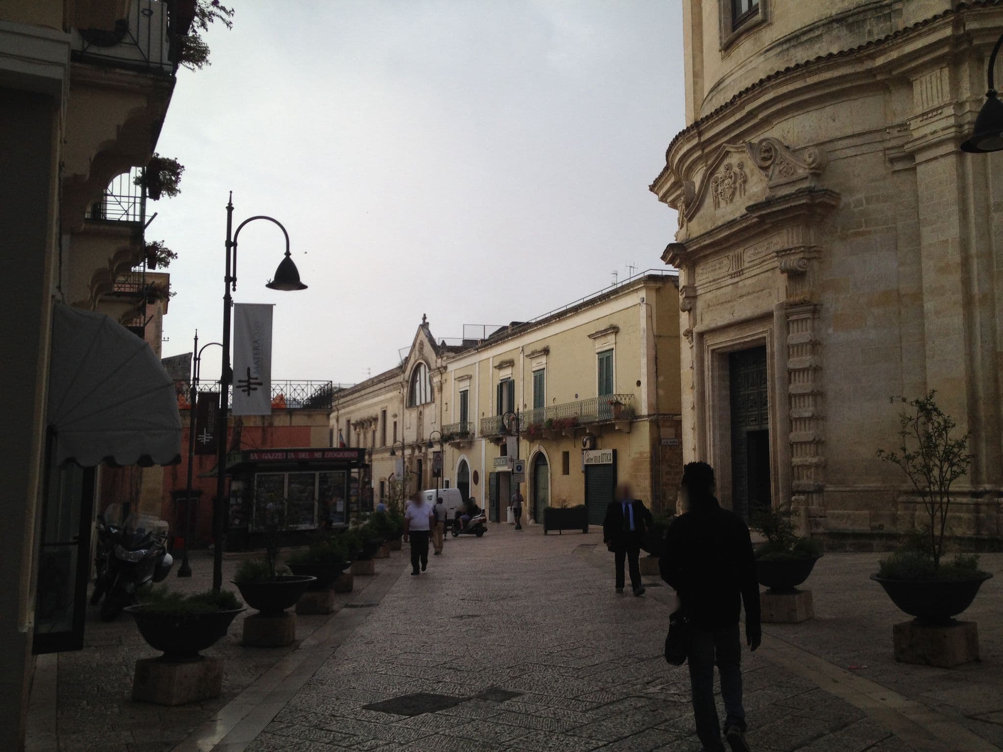Street view near Albergo Italia, Matera