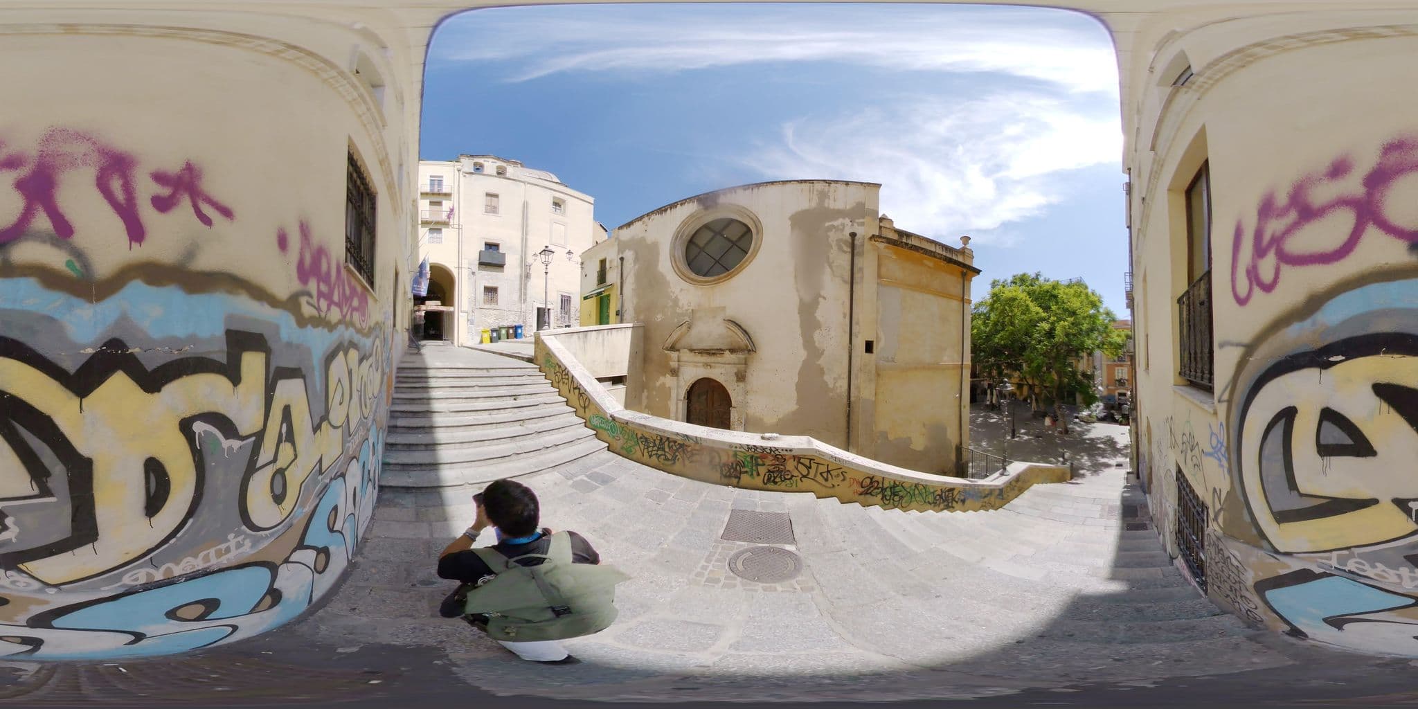 Street view near Hostel Marina, Cagliari — © mapconcierge (CC BY-SA · Mapillary)