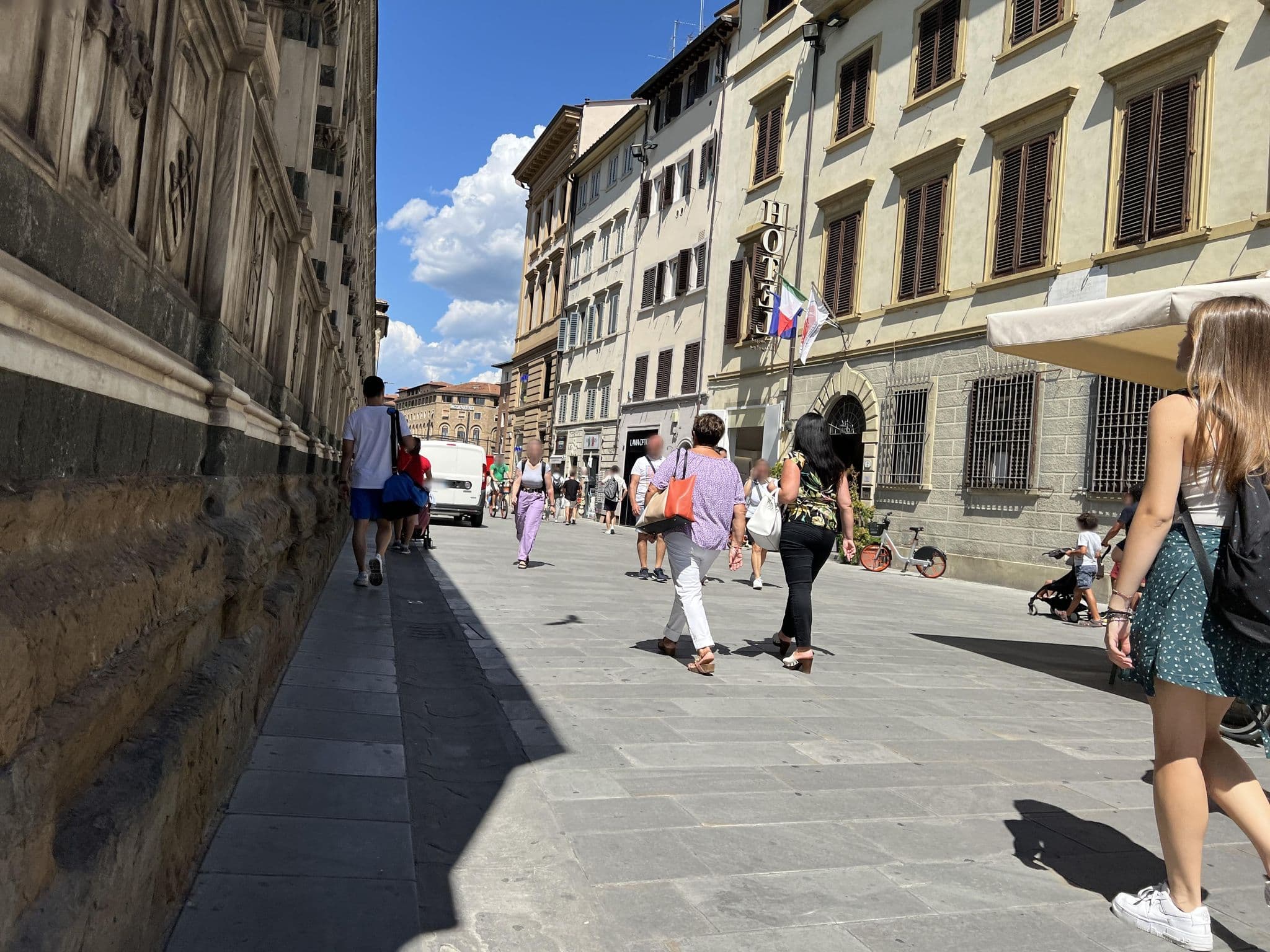 Street view near Hotel Universo, Florence