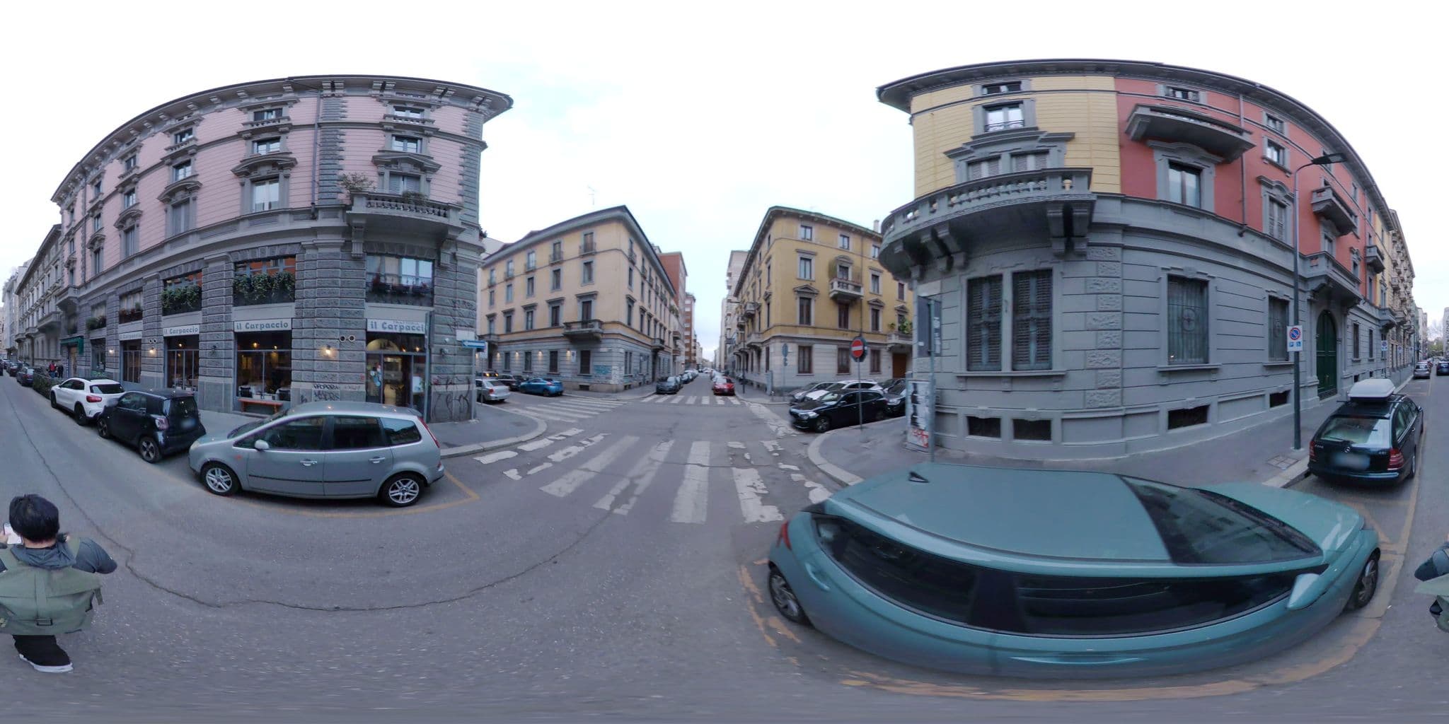 Street view near Hotel Sanpi Milano, Brera