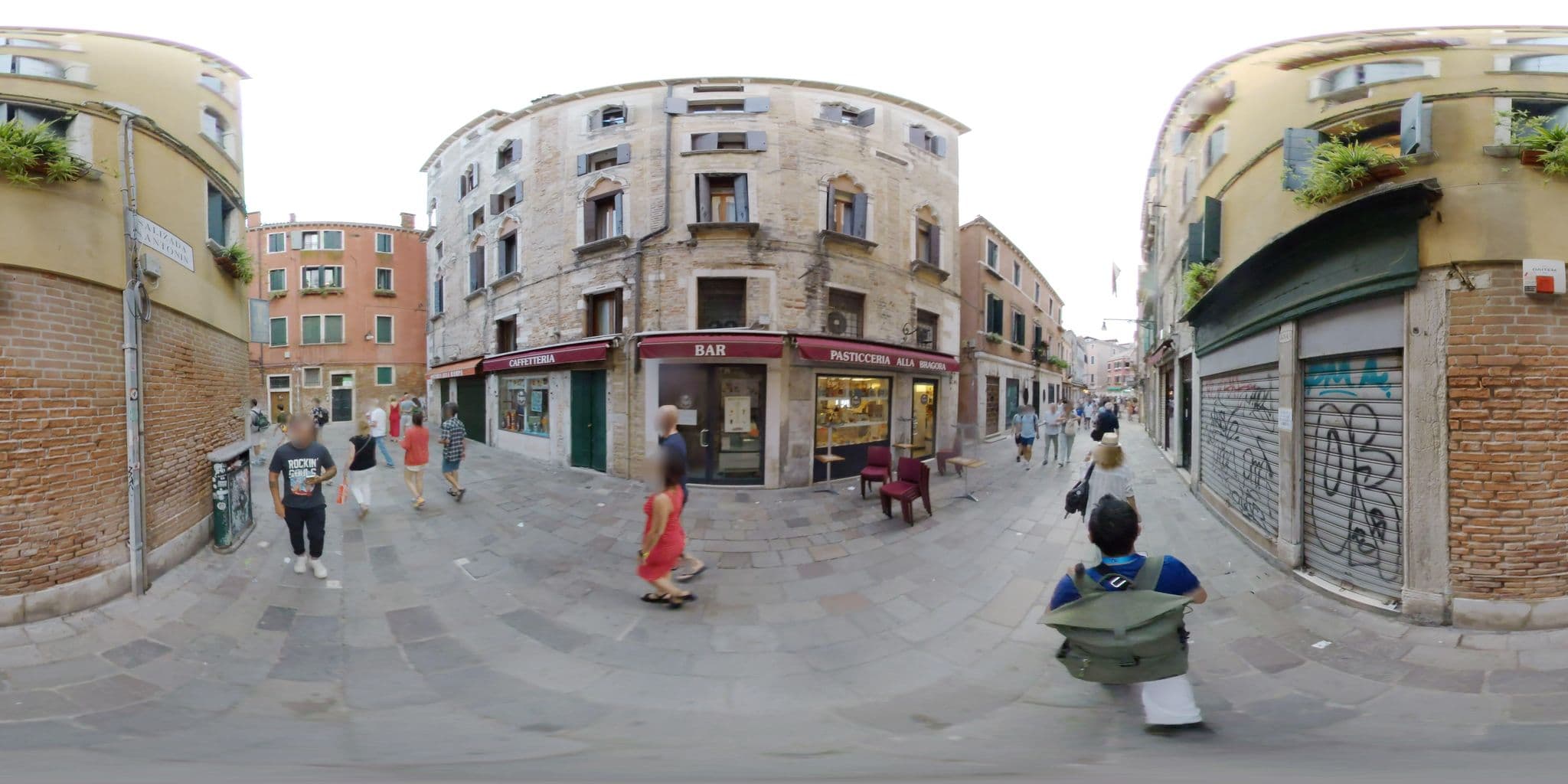 Street view near La Residenza, Venice