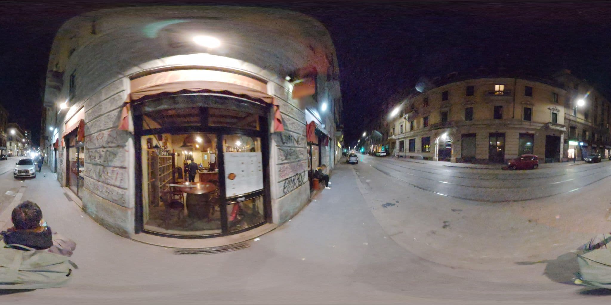 Street view near Hotel Arno, Brera