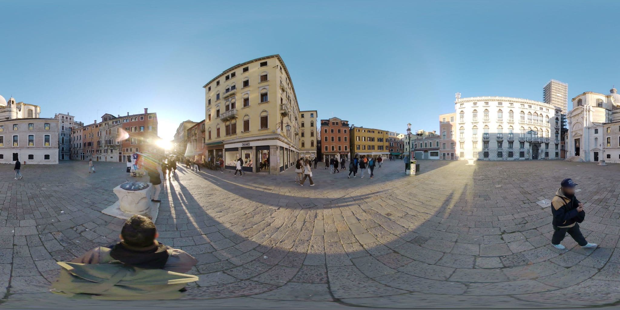 Street view near Hotel Guerrini, Venice
