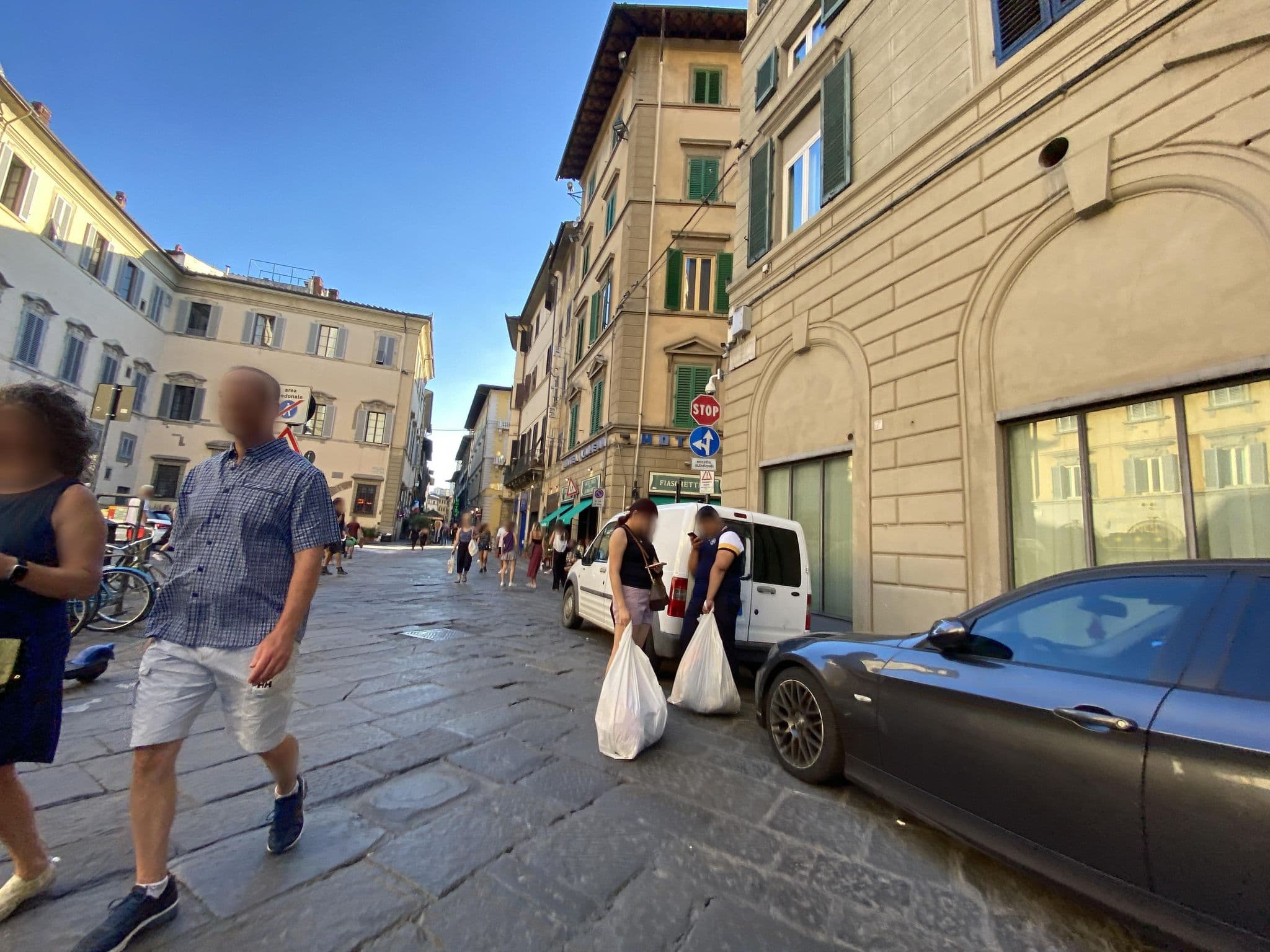 Street view near Hotel Aldobrandini, Florence