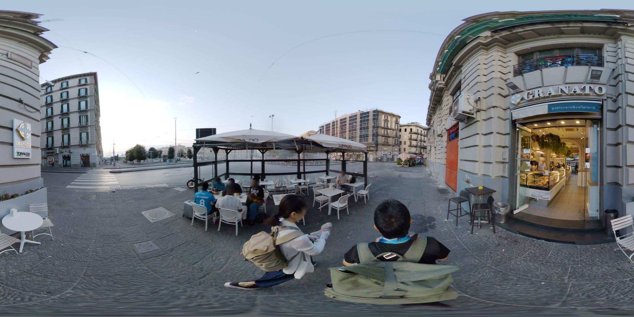 Street view near Hotel Napoli Centrale, Naples — © mapconcierge (CC BY-SA · Mapillary)