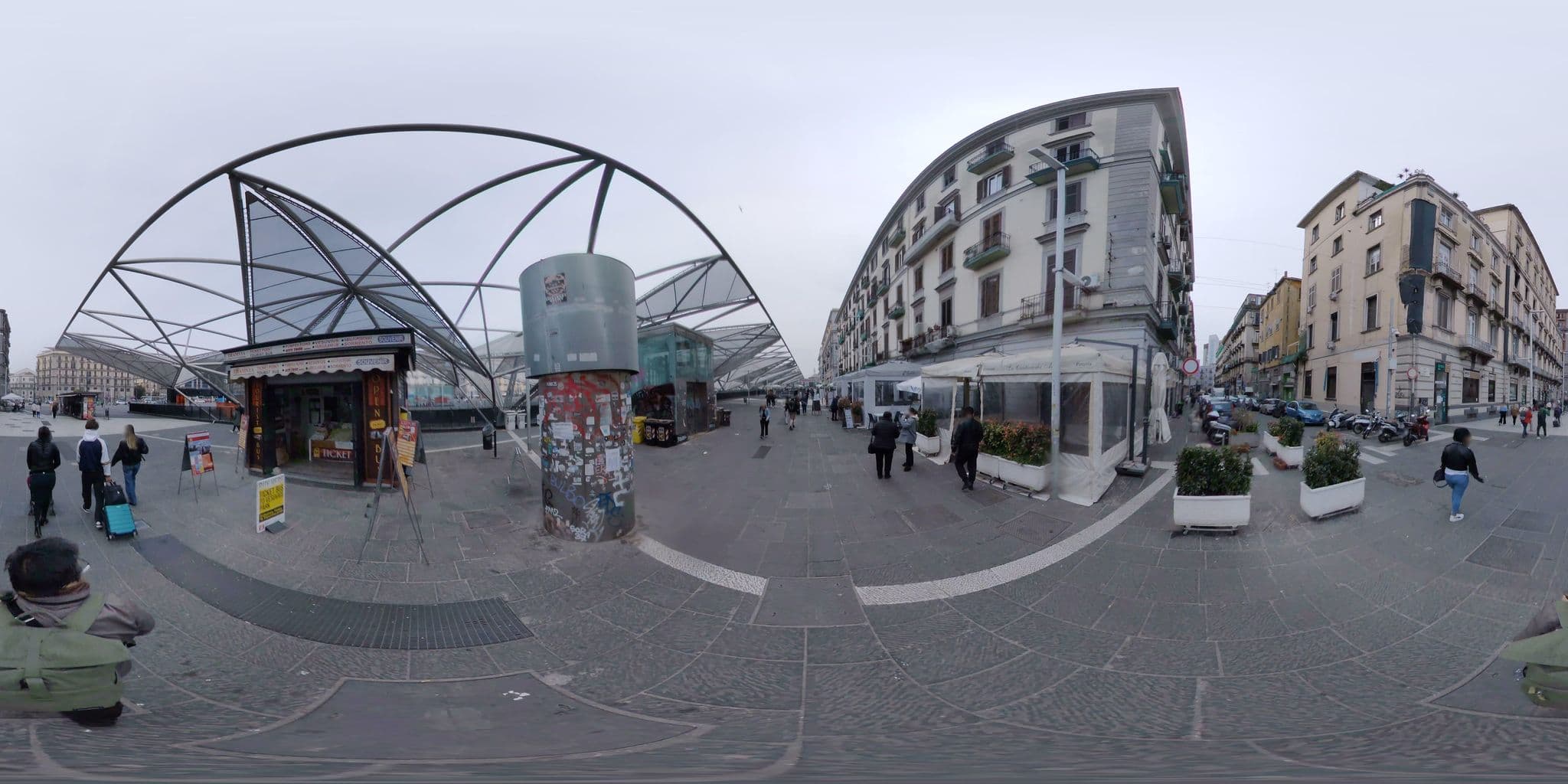 Street view near Hotel Tourist, Naples — © mapconcierge (CC BY-SA · Mapillary)