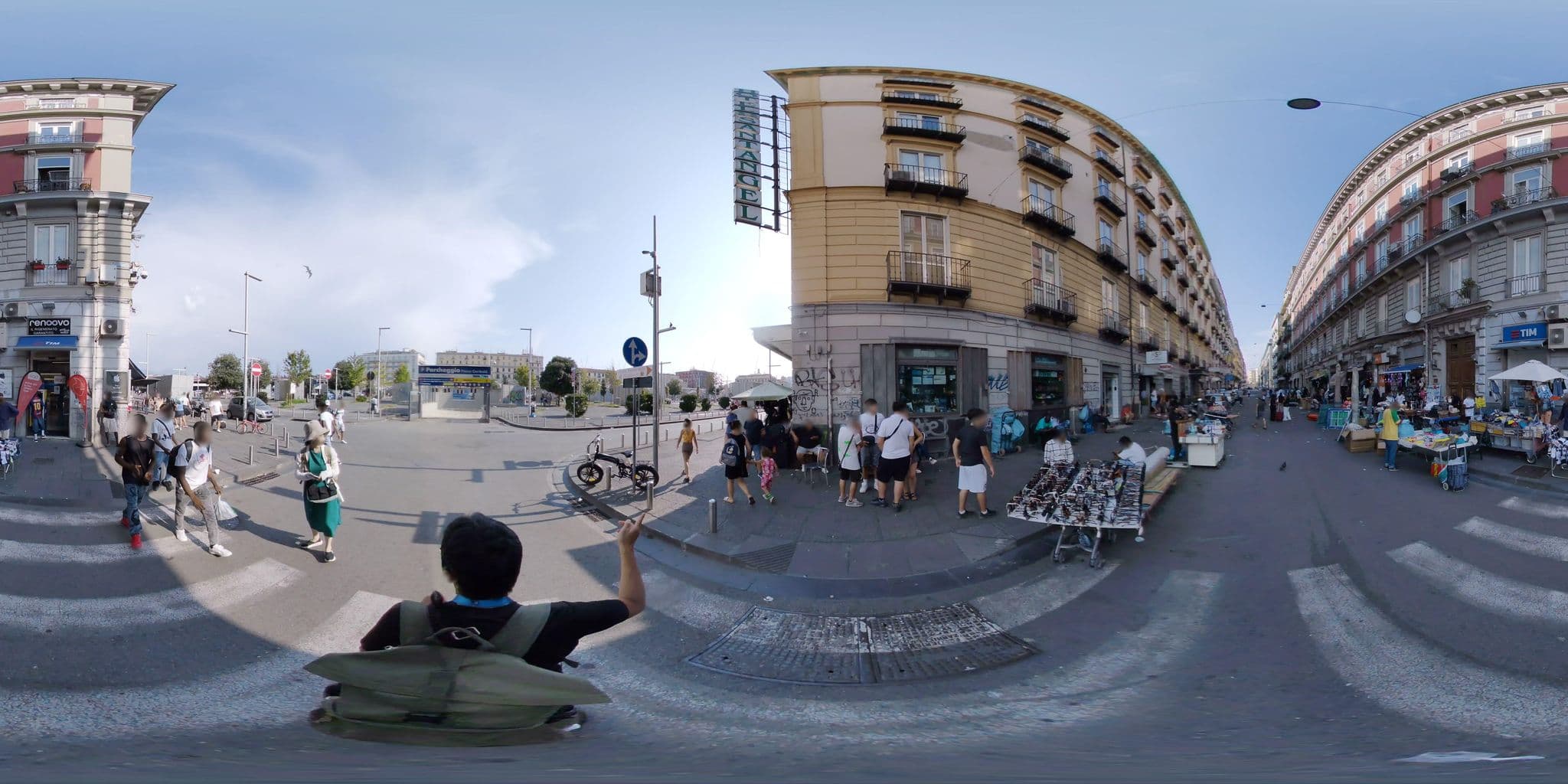 Street view near Hotel Eden, Naples — © mapconcierge (CC BY-SA · Mapillary)