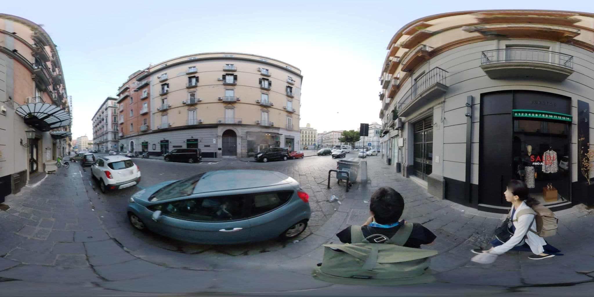 Street view near Hotel Prati, Naples — © mapconcierge (CC BY-SA · Mapillary)