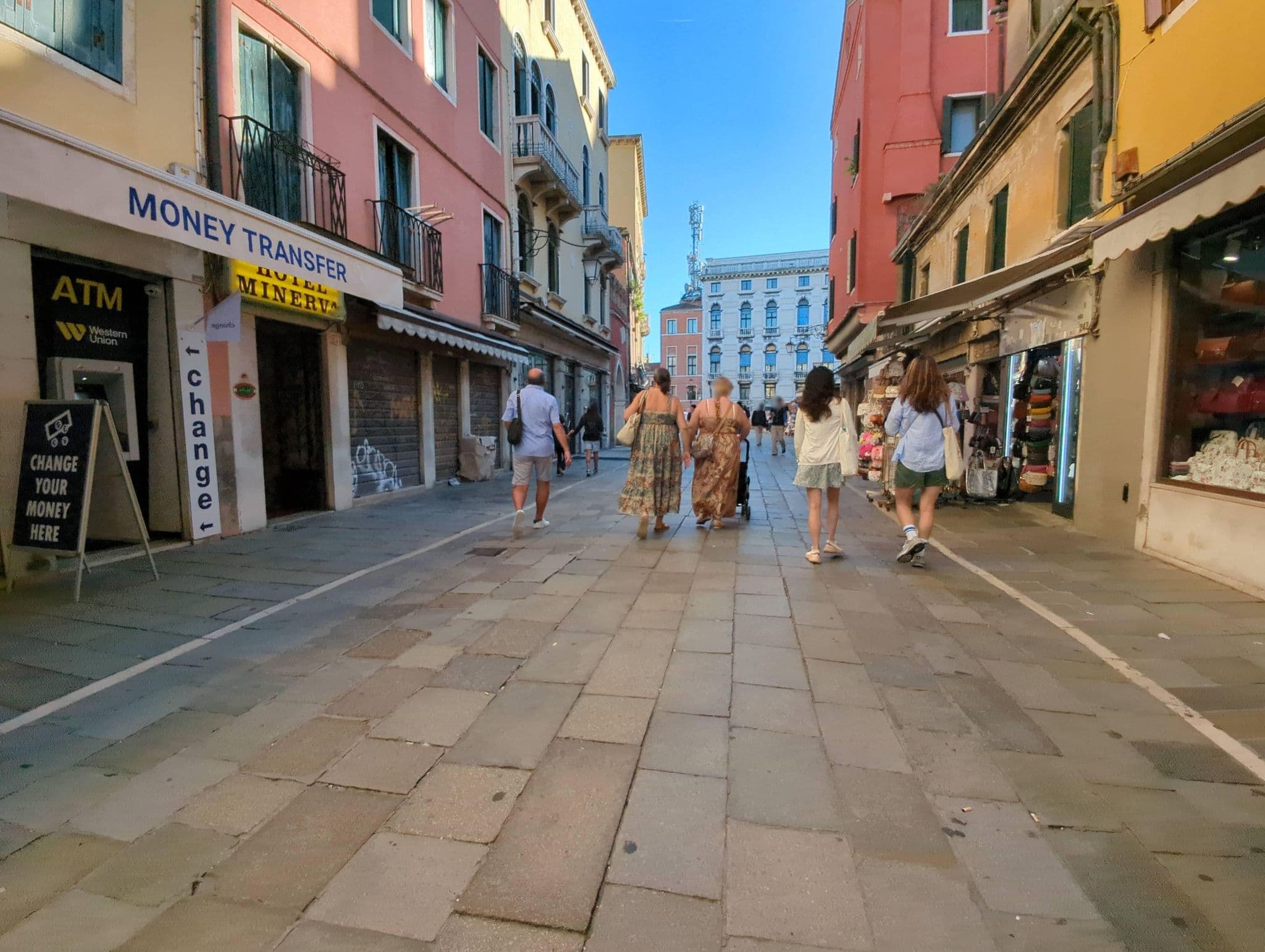 Street view near Hotel Minerva, Venice