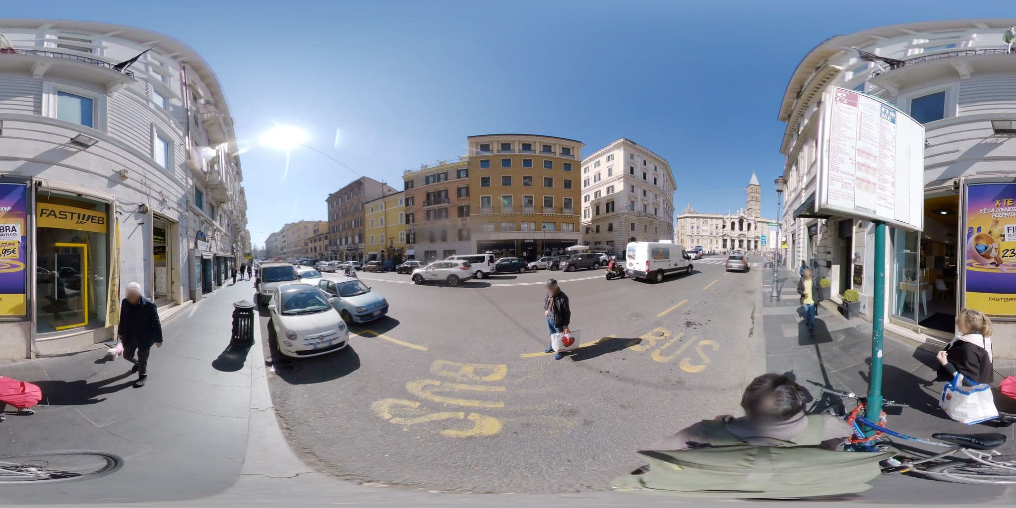 Street view near Hotel Doria, Monti