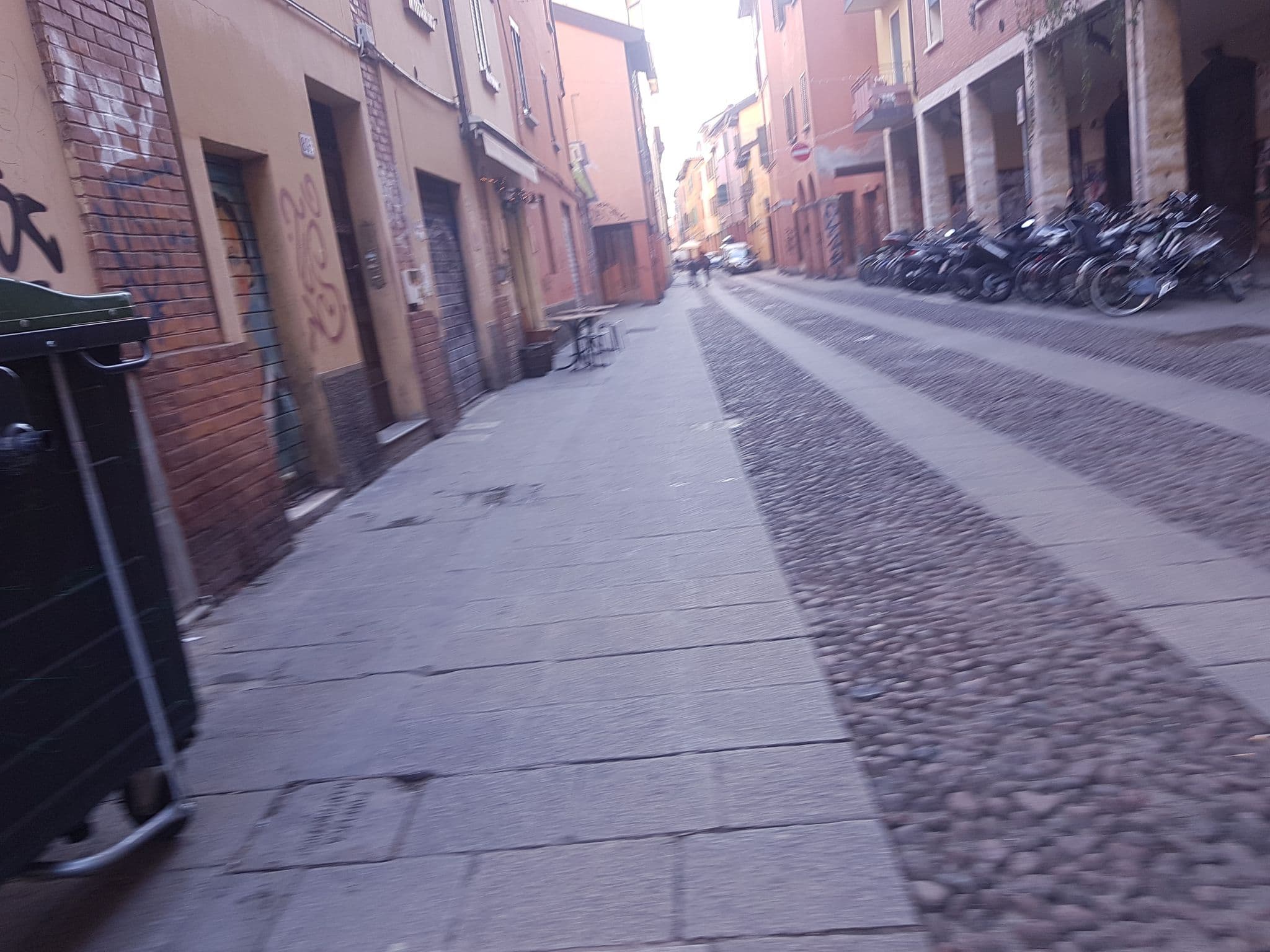 Street view near A Casa Mia, Bologna