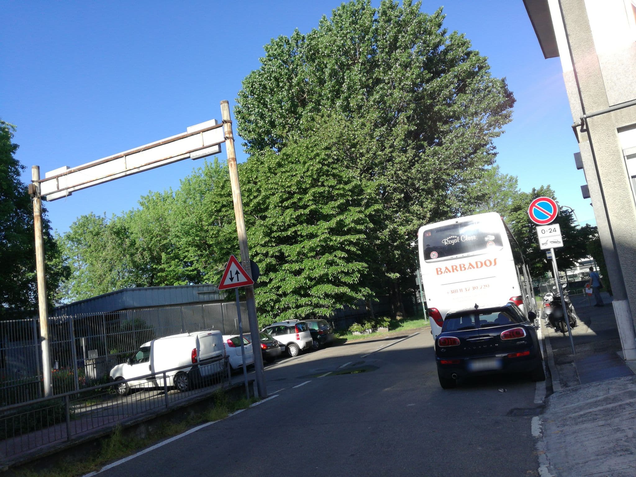 Street view near Hotel Dei Fiori, Milan