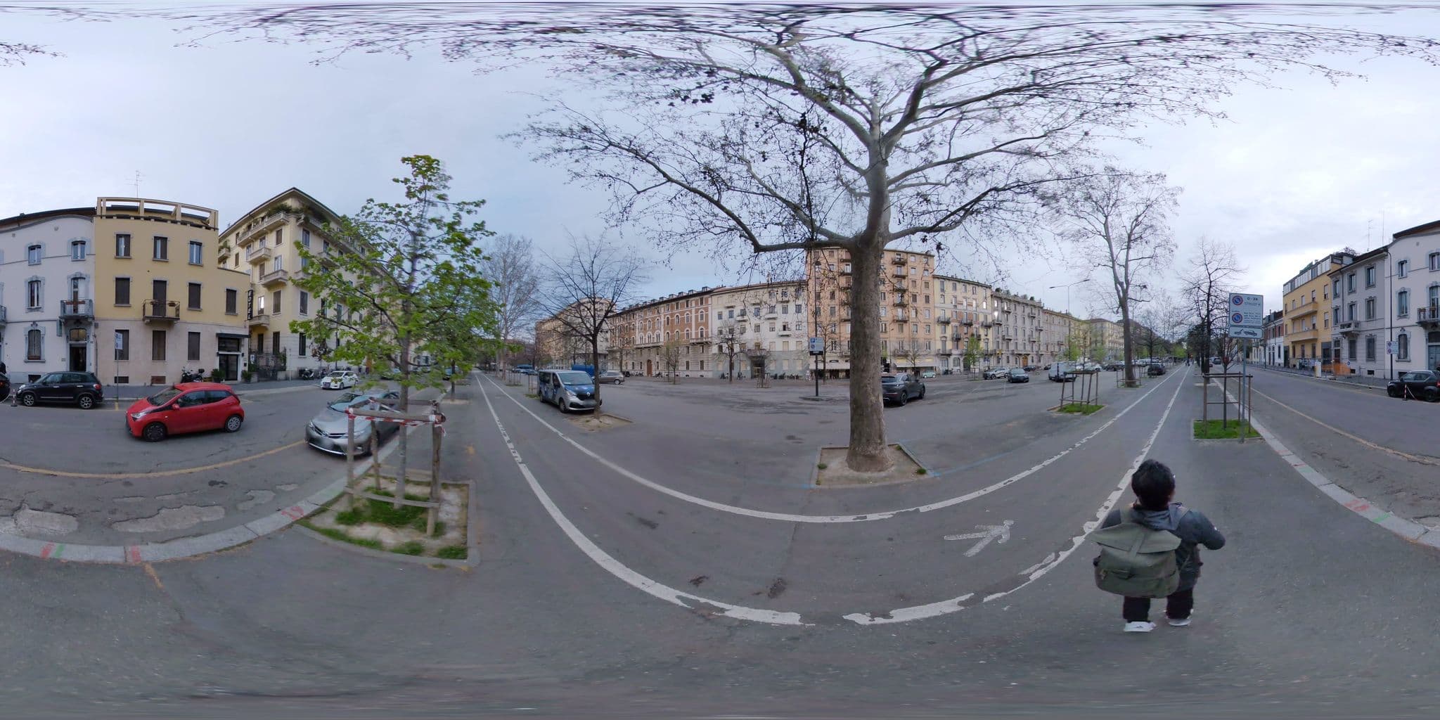 Street view near Hotel Paradiso, Brera