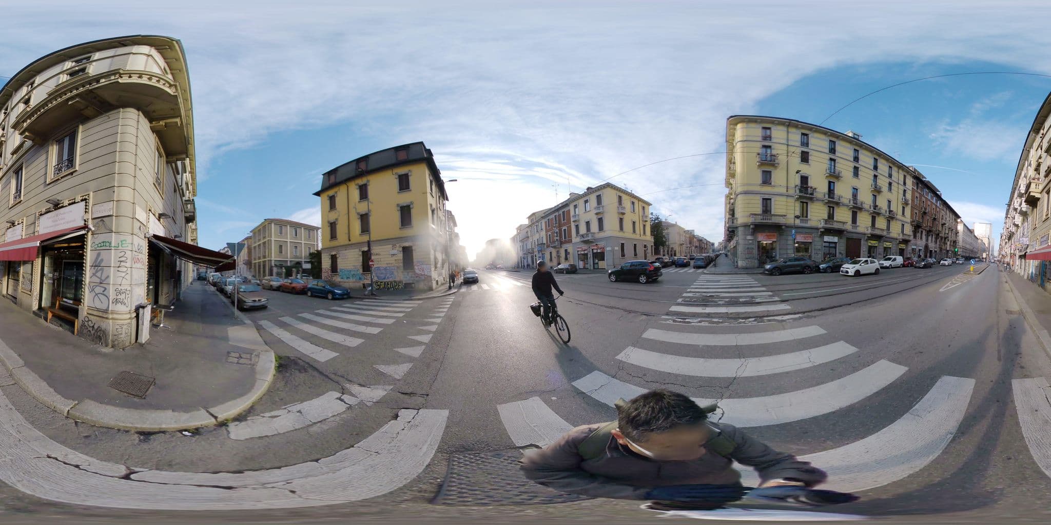Street view near Hotel 2000, Brera