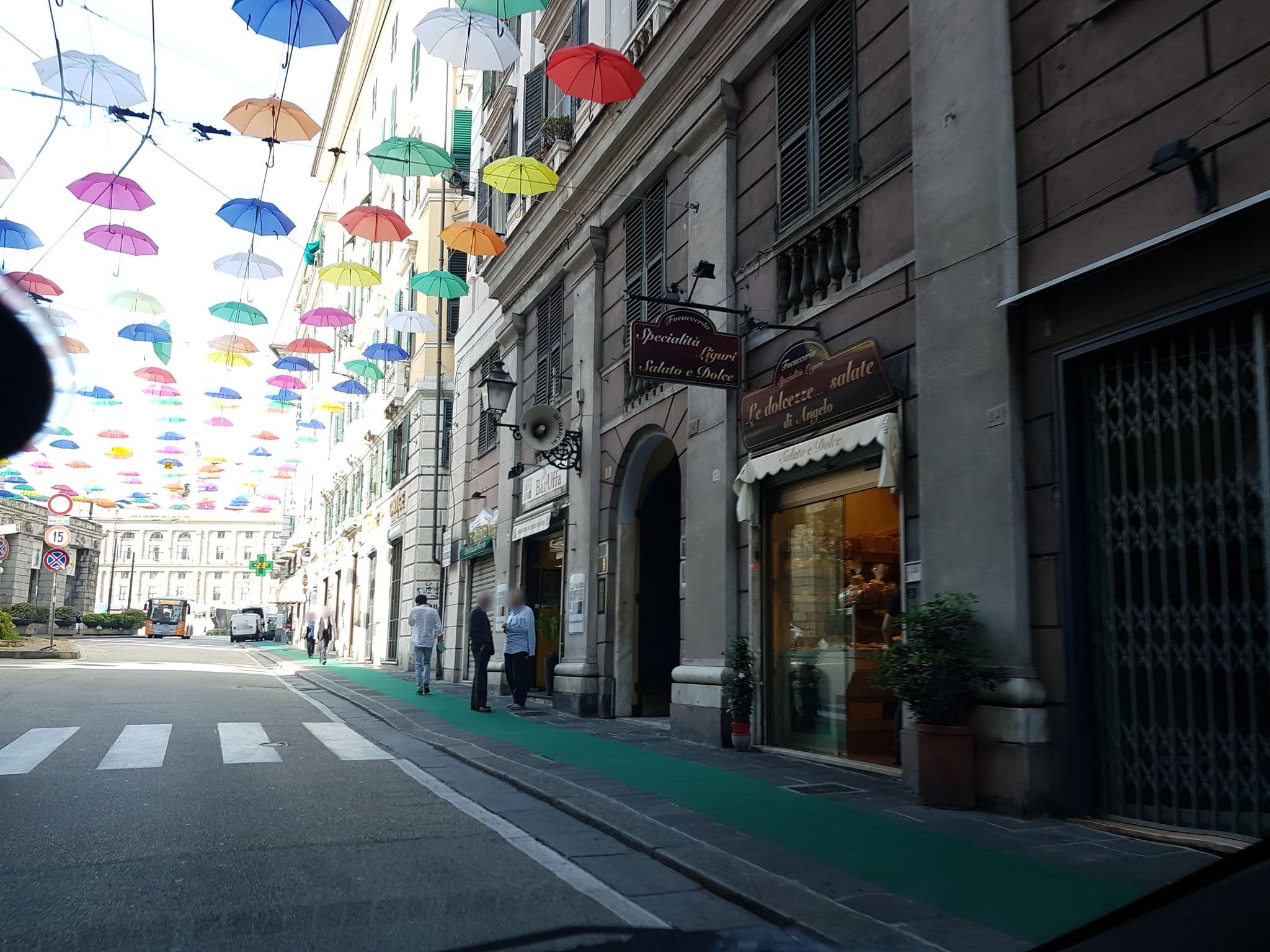 Street view near Albergo Doria, Genoa