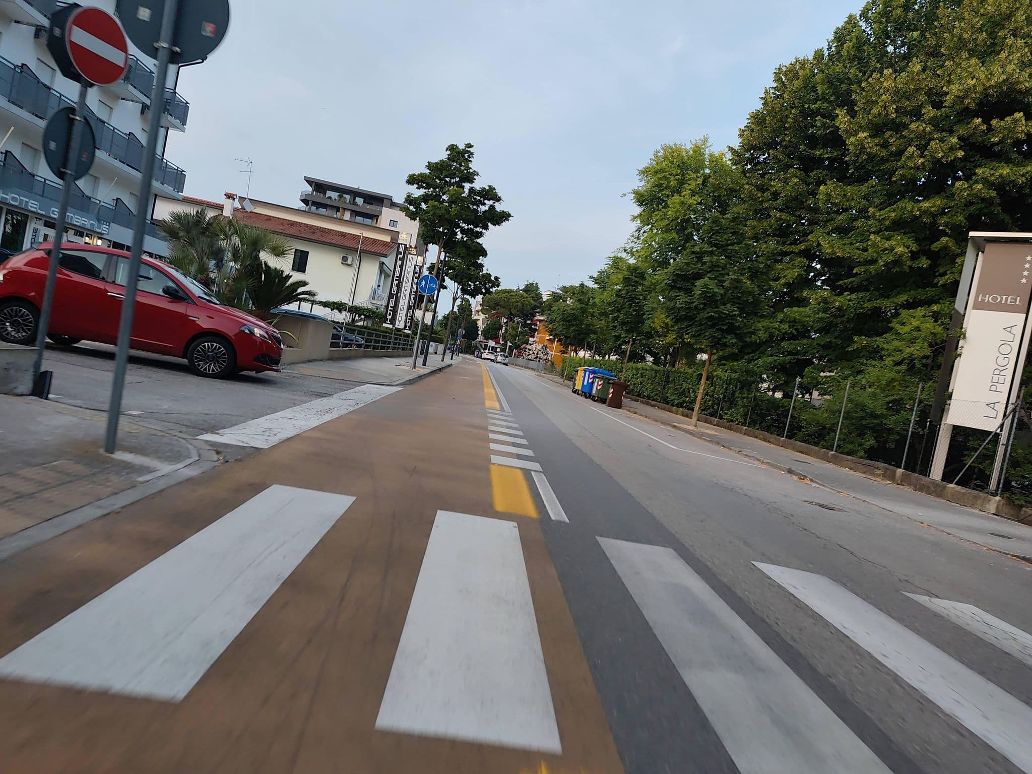 Street view near La pergola, Lignano Sabbiadoro