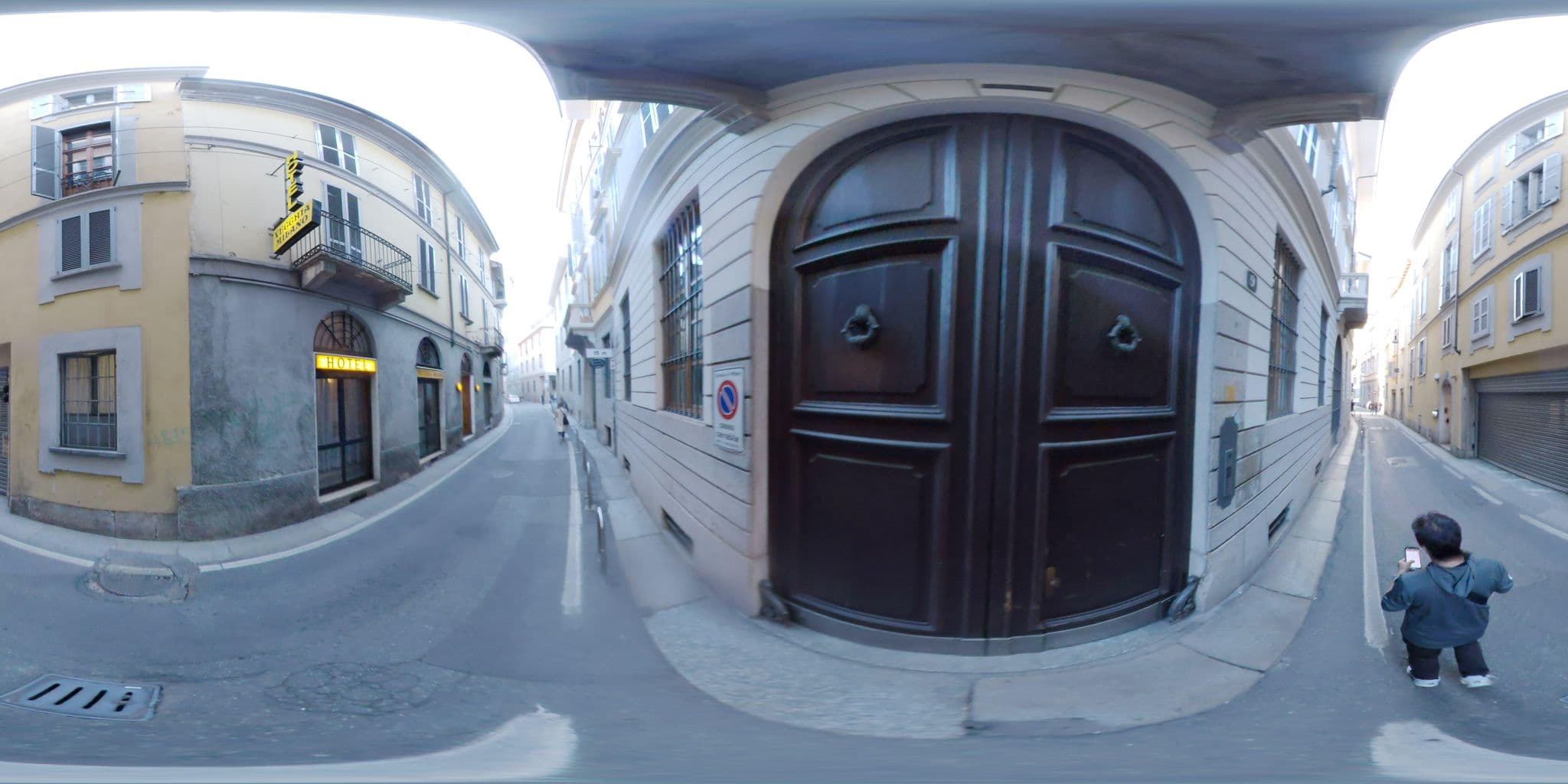 Street view near Hotel Vecchia Milano, Milan