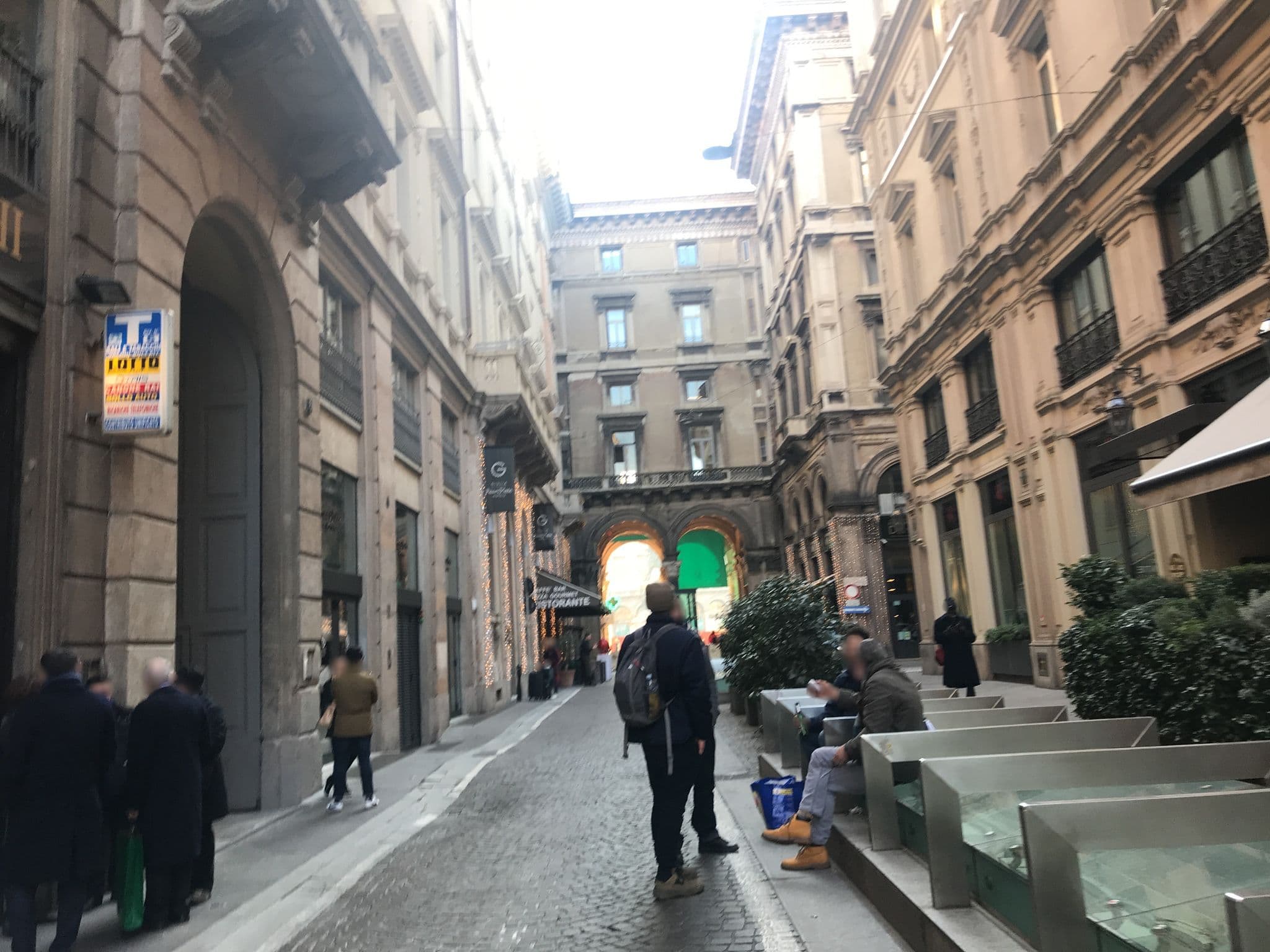 Street view near Room Mate Giulia Hotel, Milan