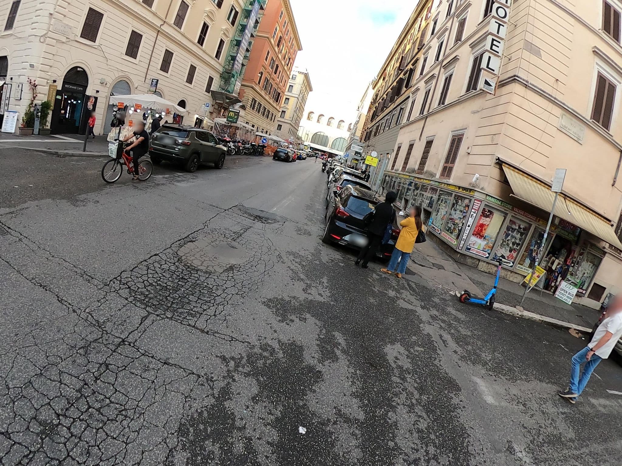 Street view near Hotel Teti, Monti