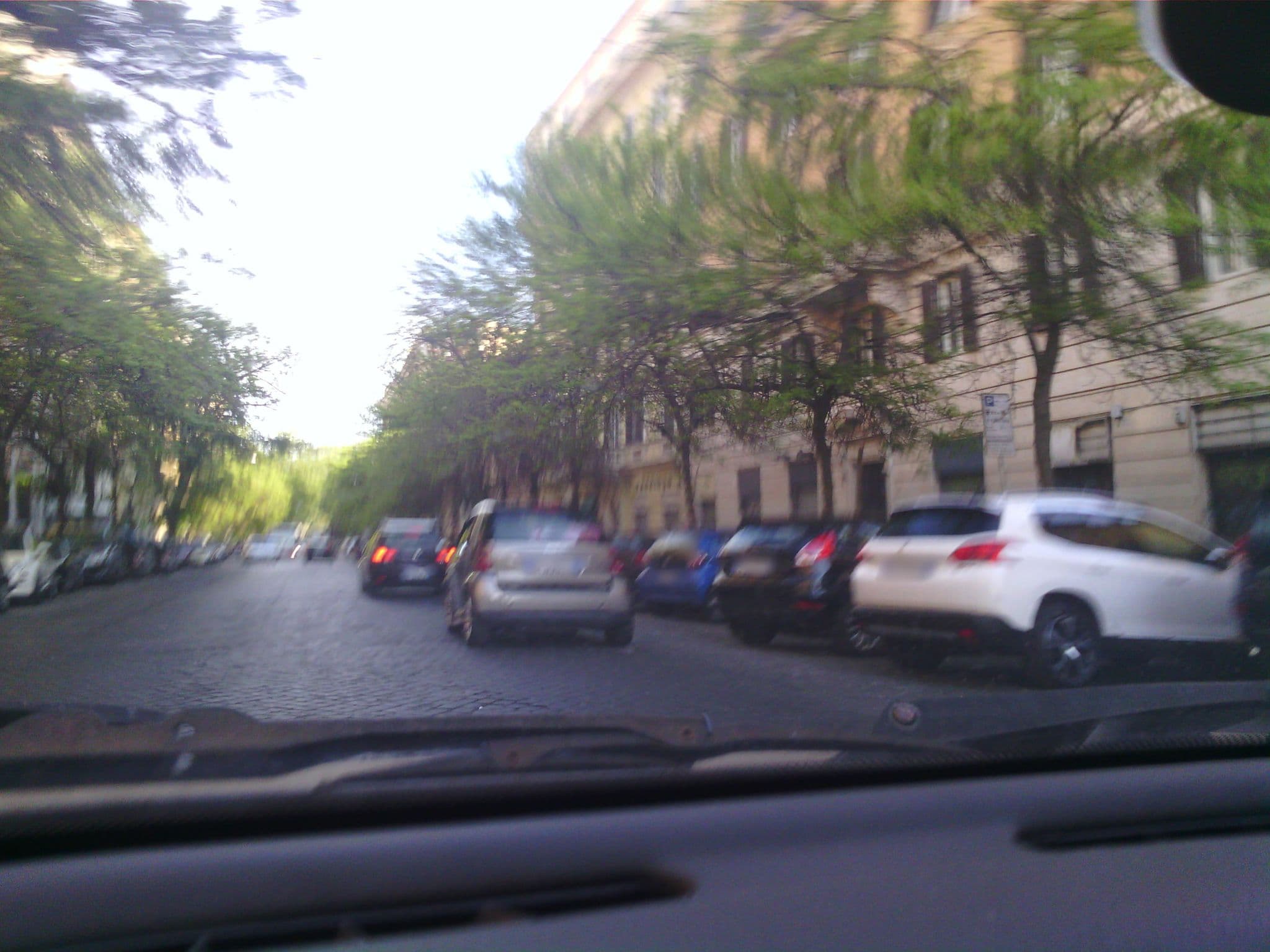 Street view near Hotel D'Este, Monti