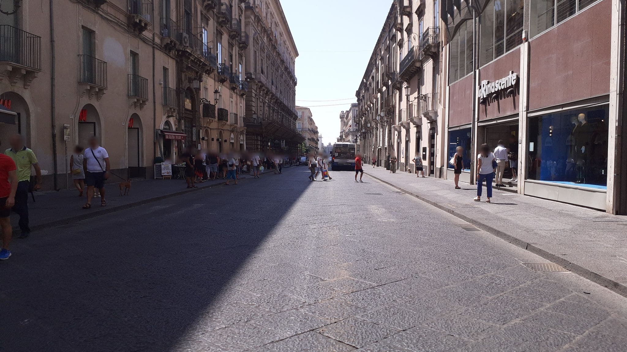 Street view near Hotel Sofia, Catania