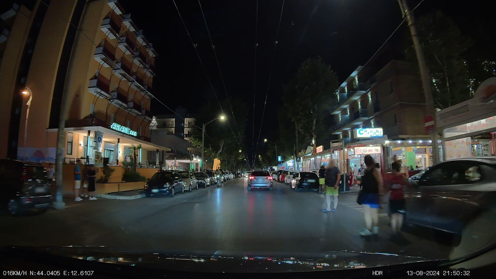Street view near Viva Beach Hotel, Rimini