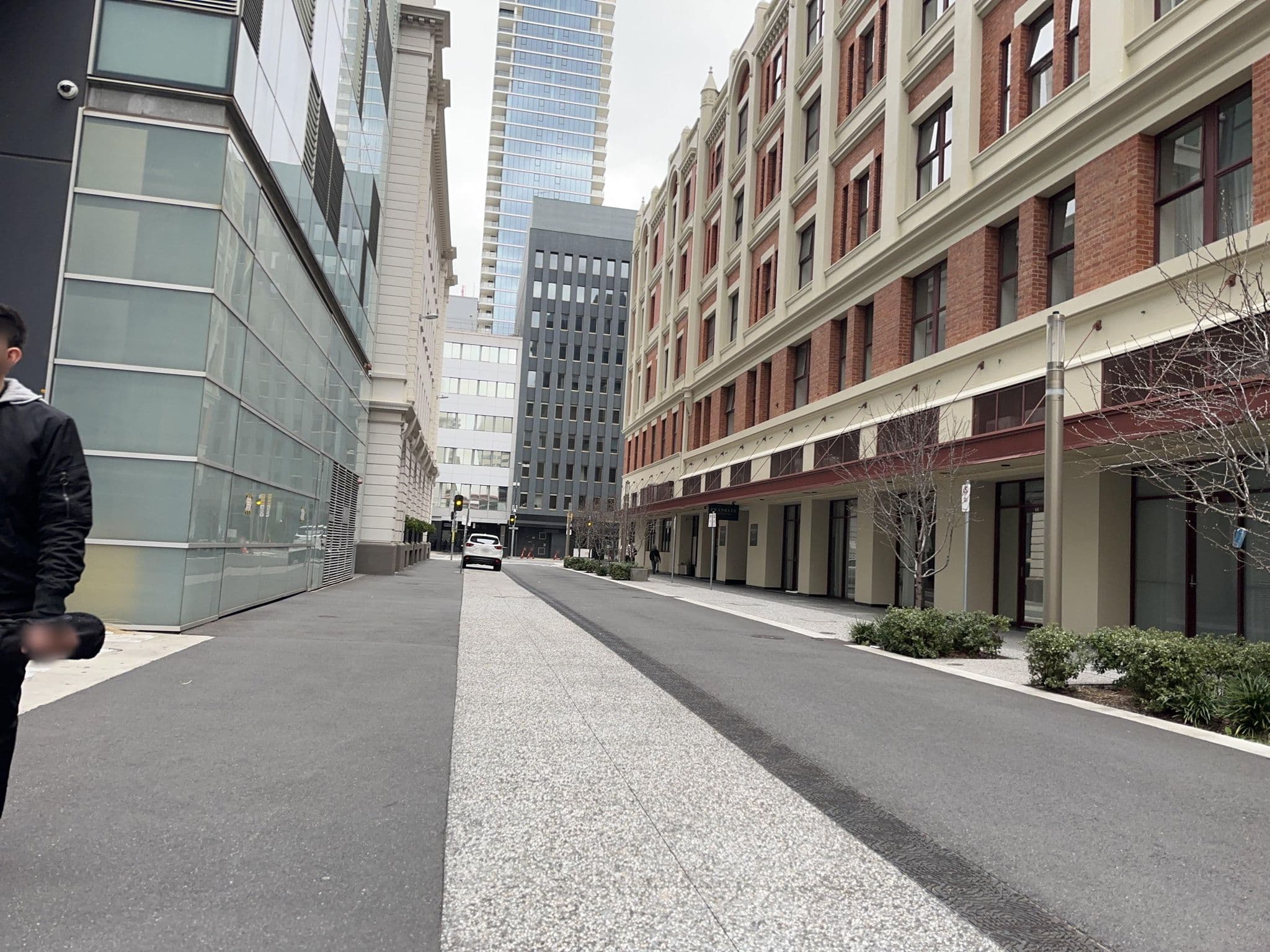 Street view near Franklin Apartments, Adelaide — © banjo5295 (CC BY-SA · Mapillary)