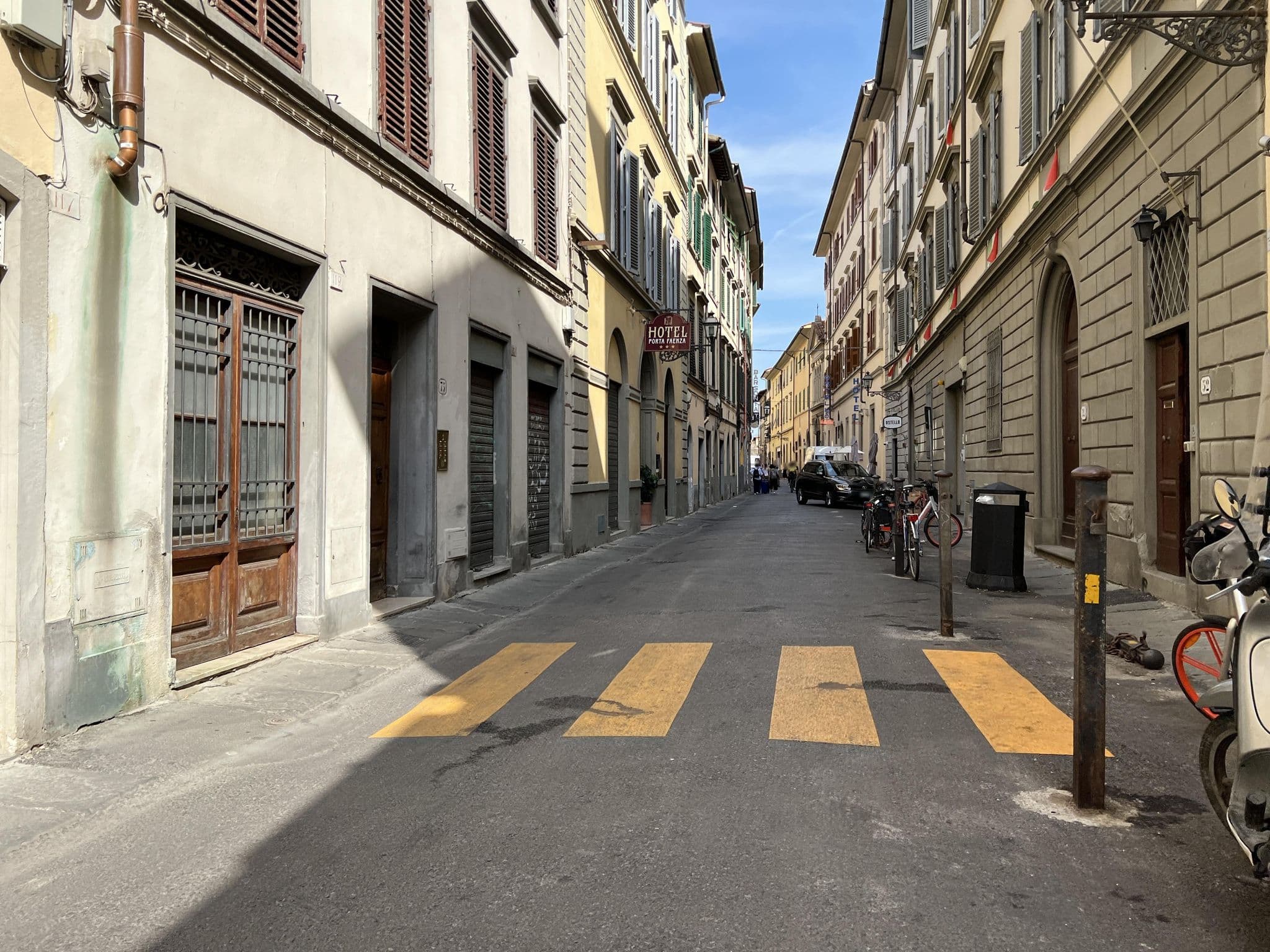 Street view near Hotel Azzi, Florence