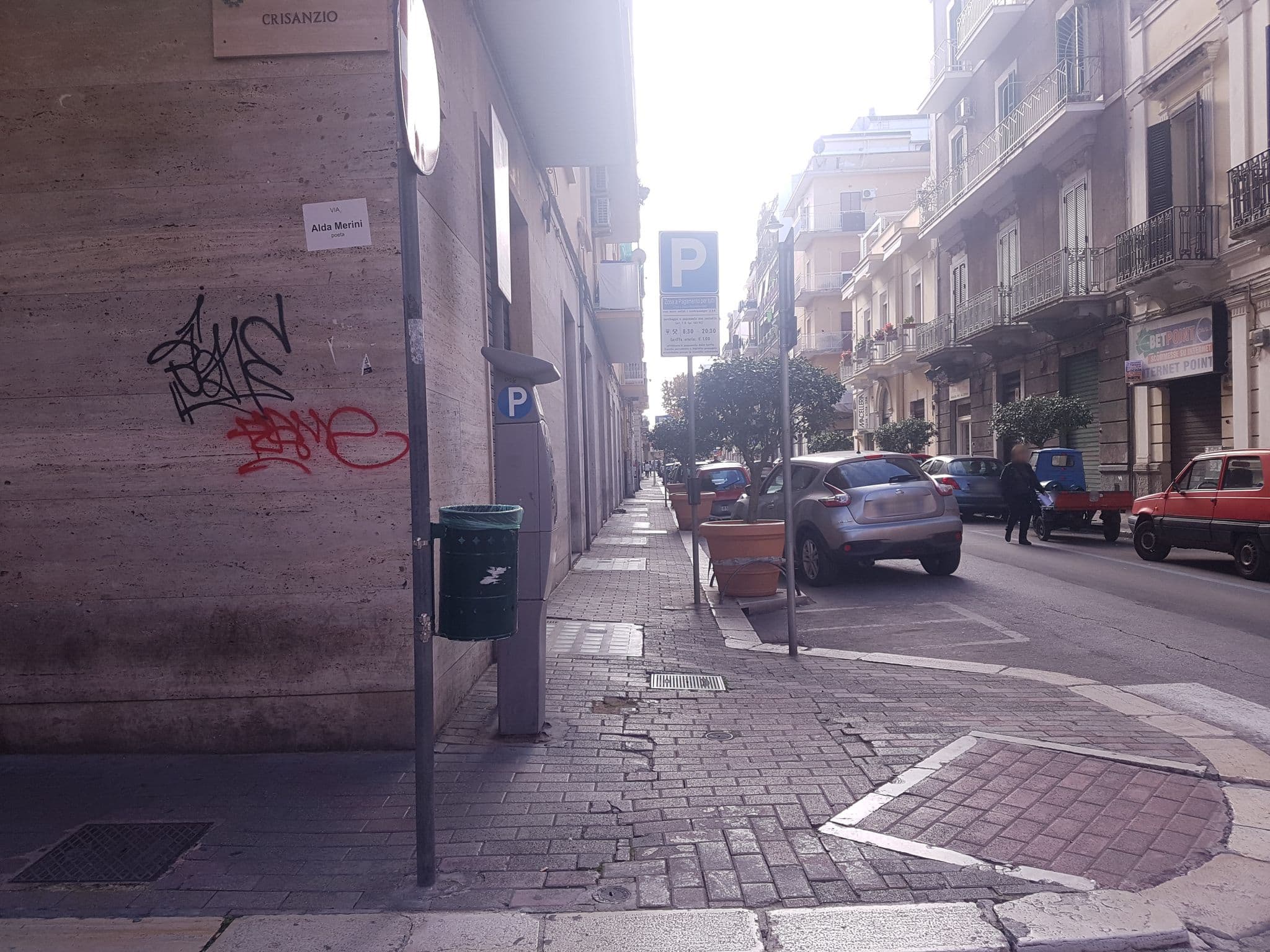 Street view near Al Cortile, Bari
