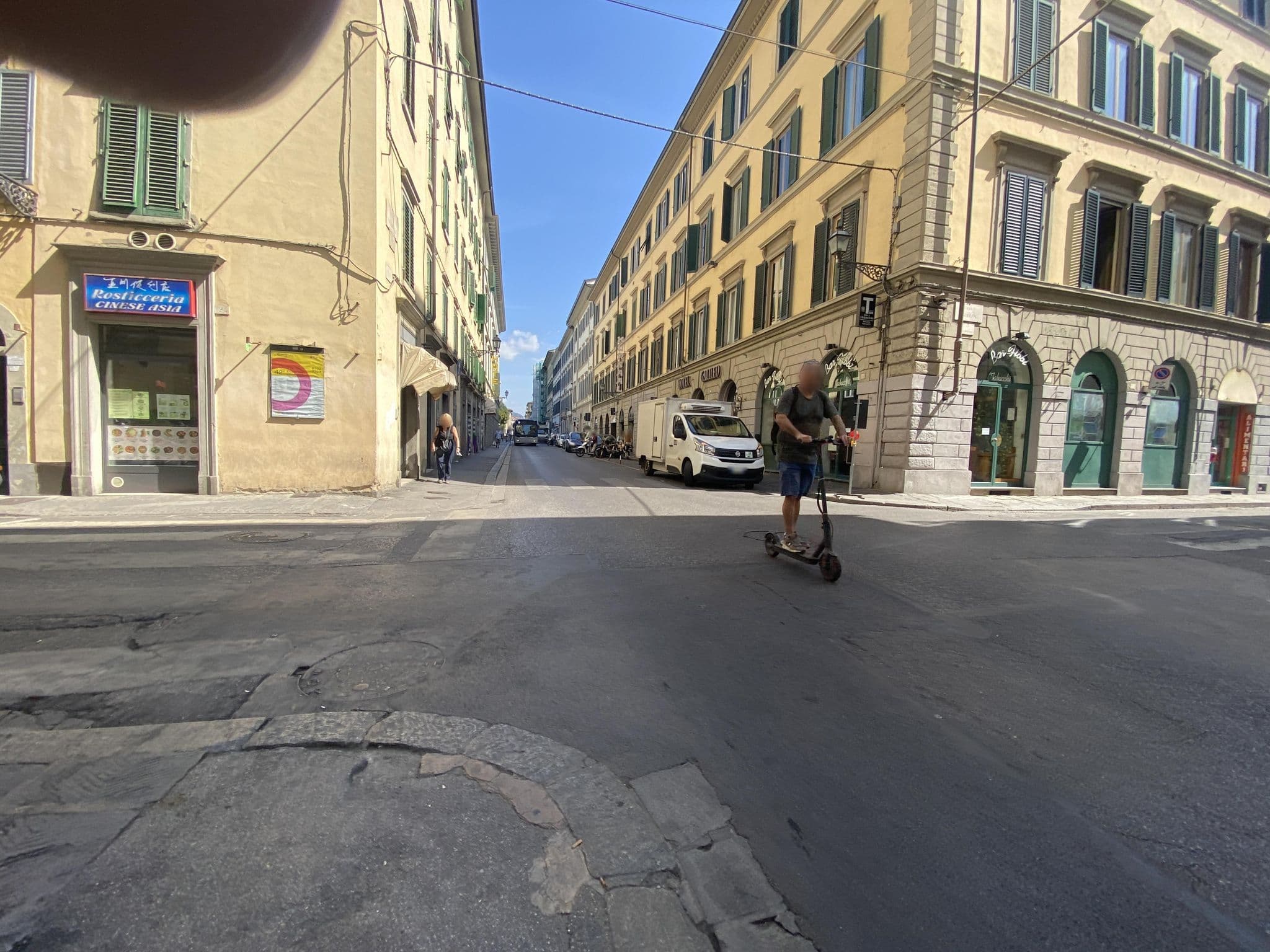 Street view near Hotel Galileo, Florence