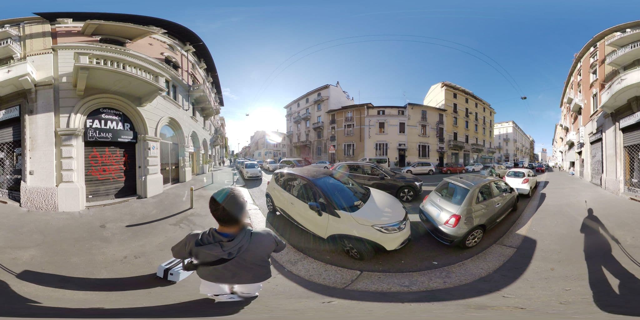 Street view near Hotel Paola, Brera
