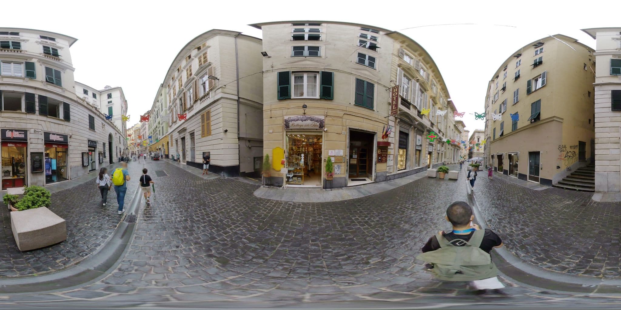 Street view near Helvetia Suite, Genoa