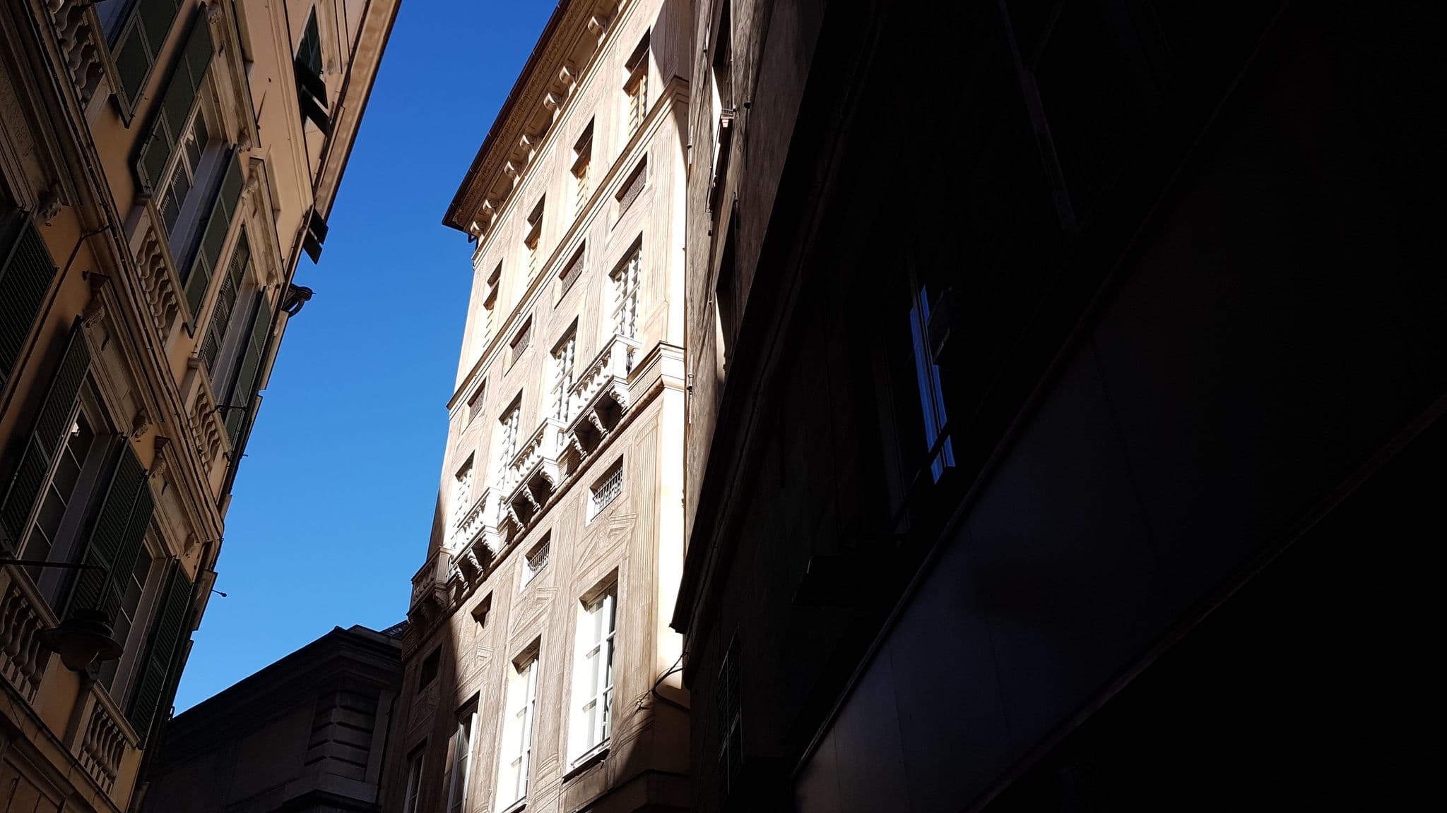 Street view near Palazzo Grillo, Genoa