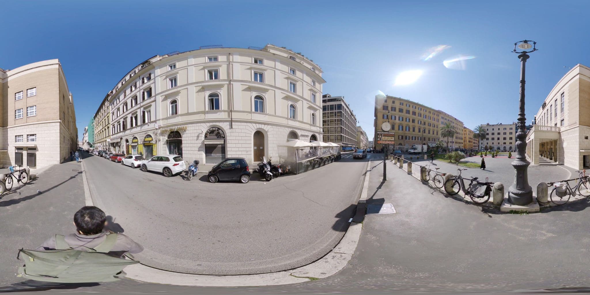 Street view near Hotel Impero, Monti
