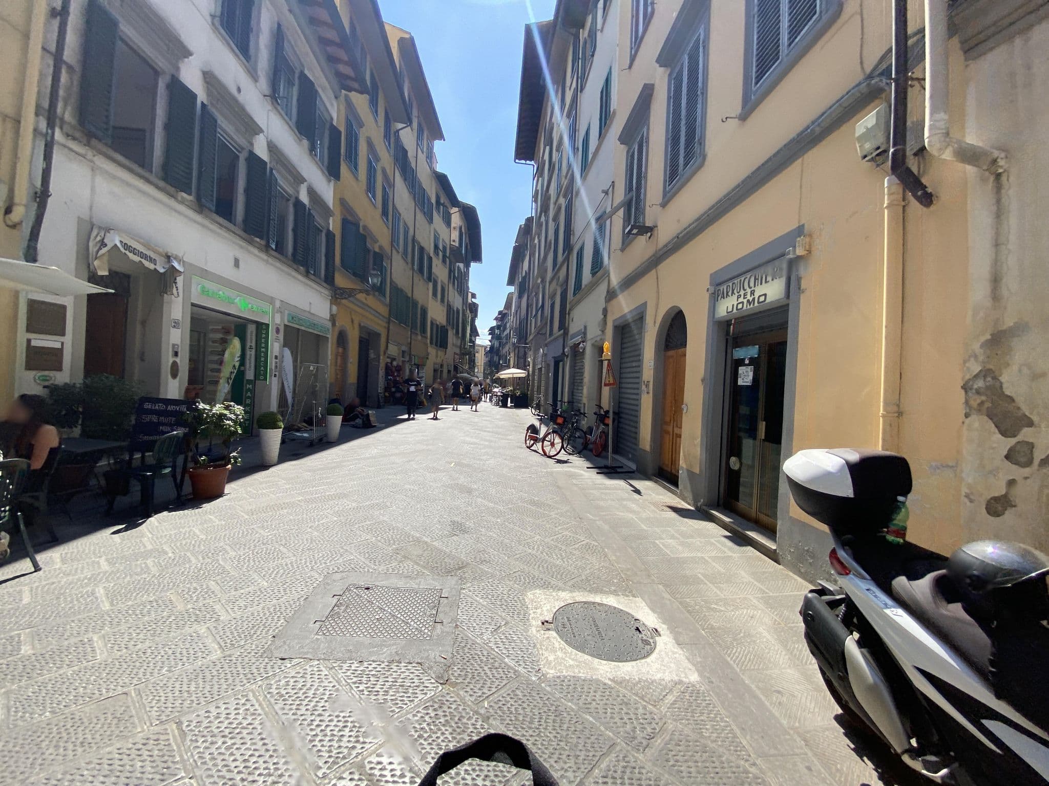 Street view near Ostello Centrale, Florence
