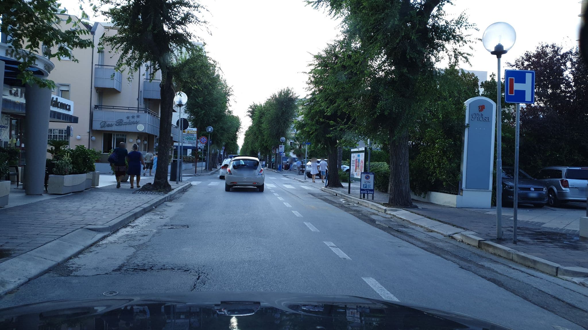 Street view near La Rosa, Cattolica