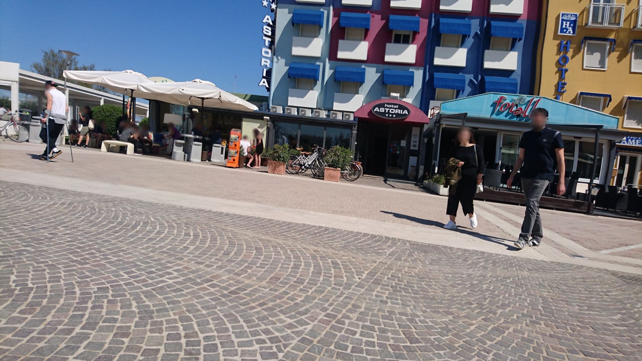 Street view near Hotel Amelia, Fano — © voschix (CC BY-SA · Mapillary)