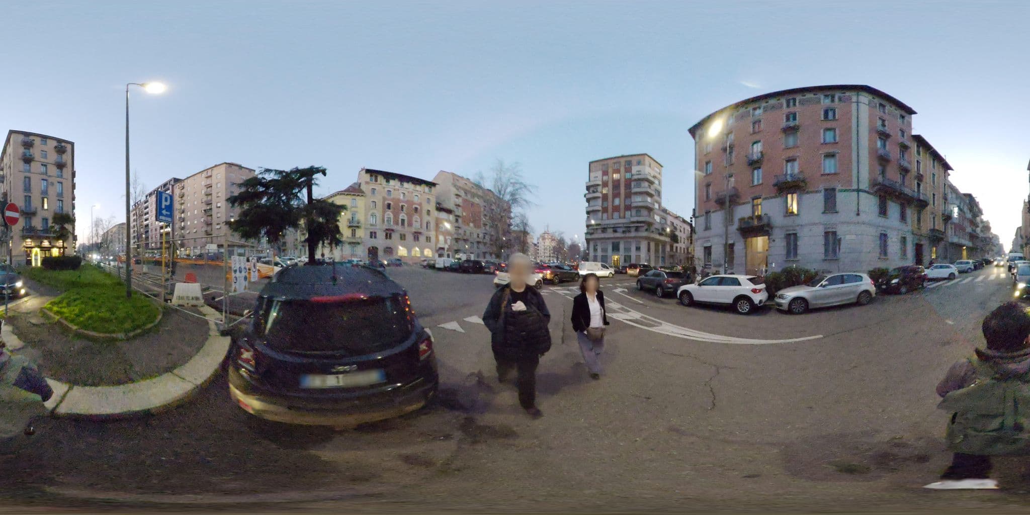 Street view near Hotel Carlo Goldoni, Milan
