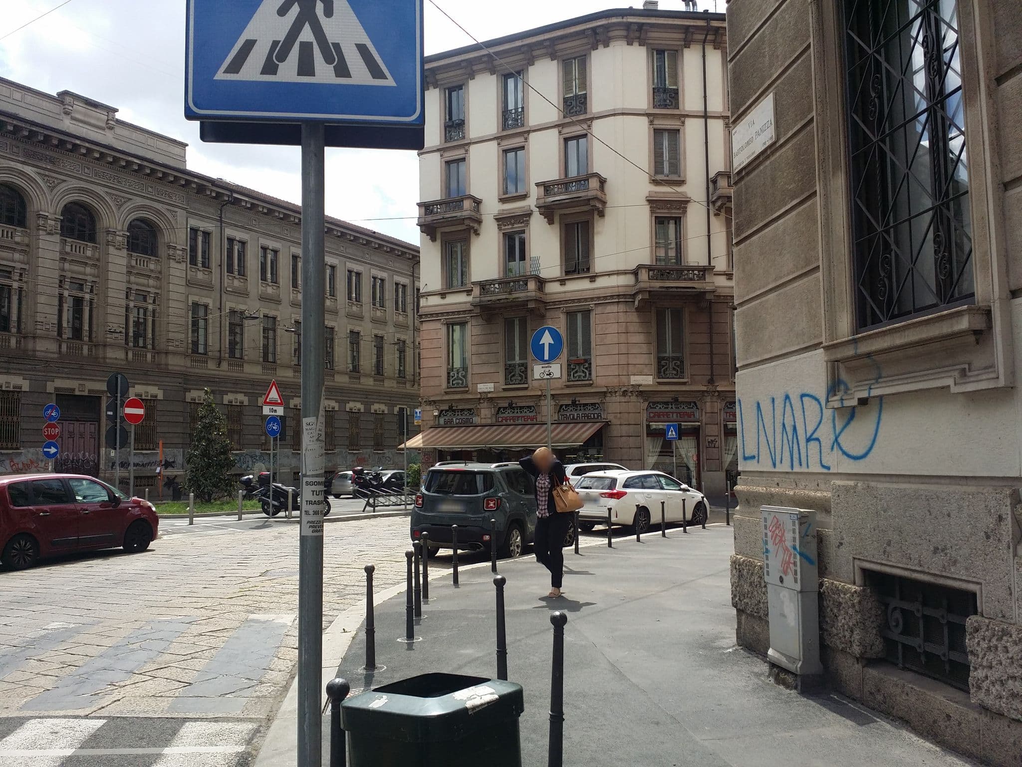 Street view near Hotel Panizza, Milan