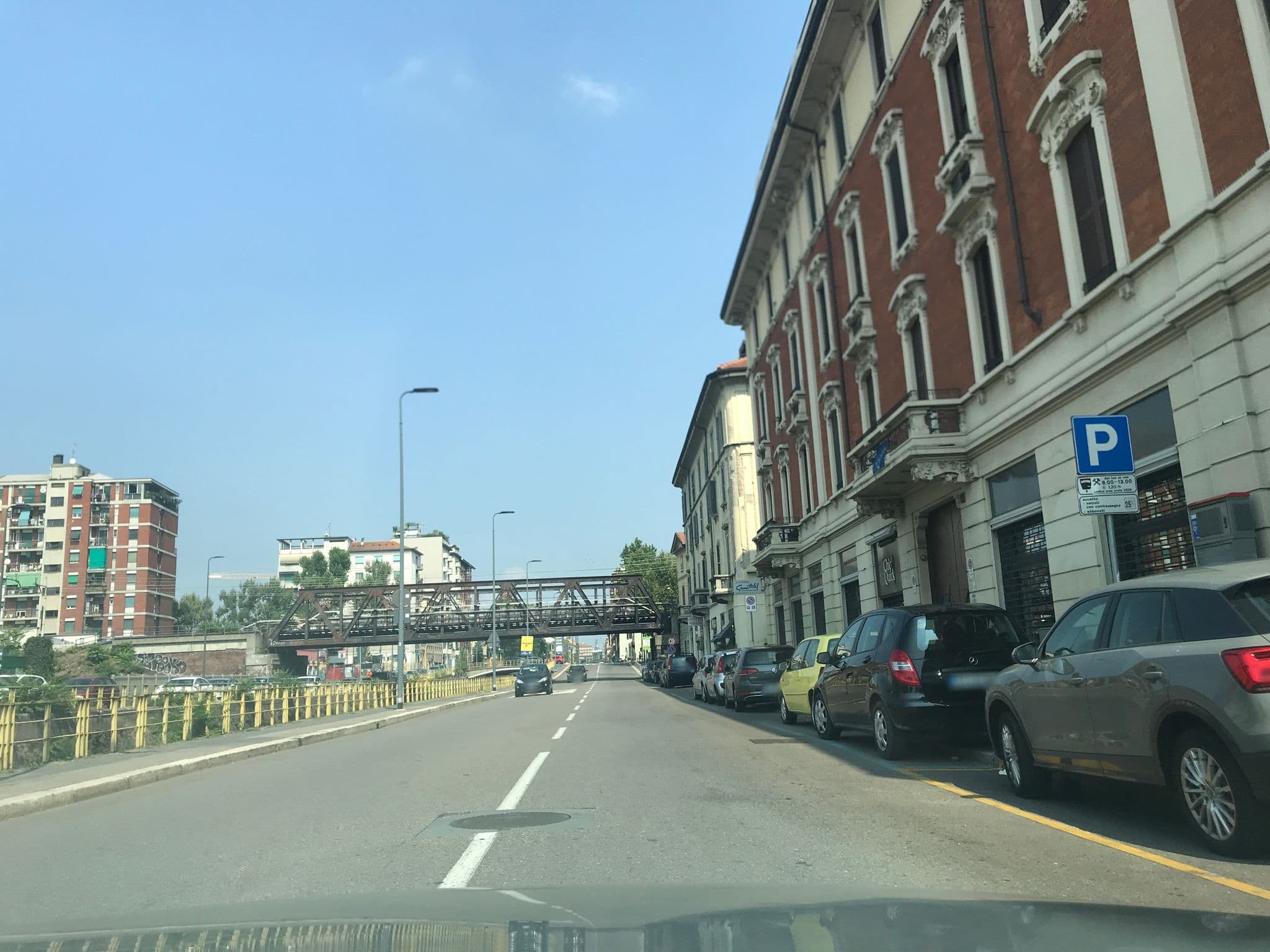 Street view near Hotel Marte, Milan